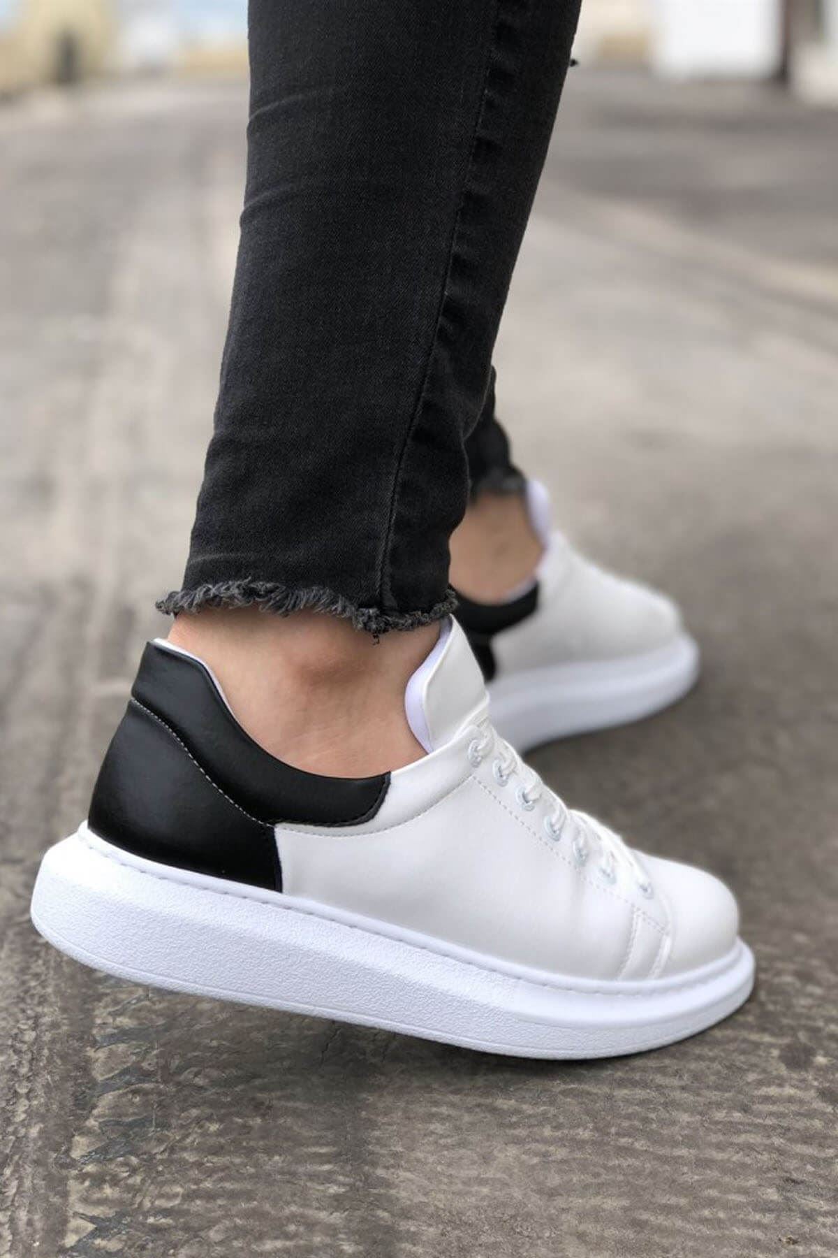 Estrella Premium Erkek Sneaker Beyaz Siyah