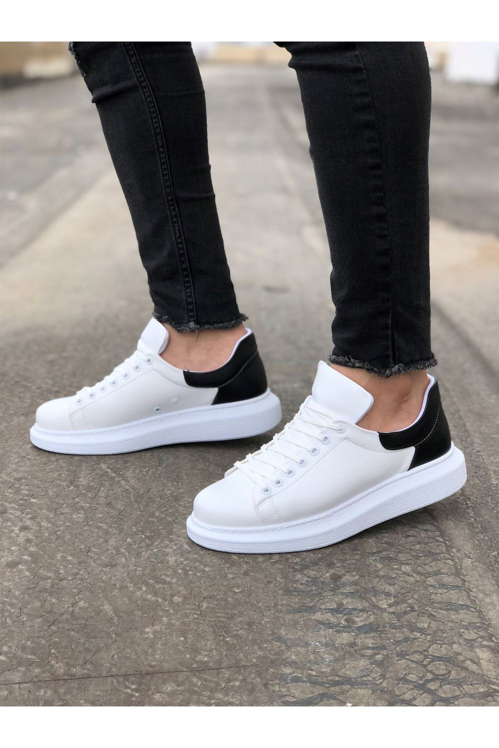 Estrella Premium Erkek Sneaker Beyaz Siyah