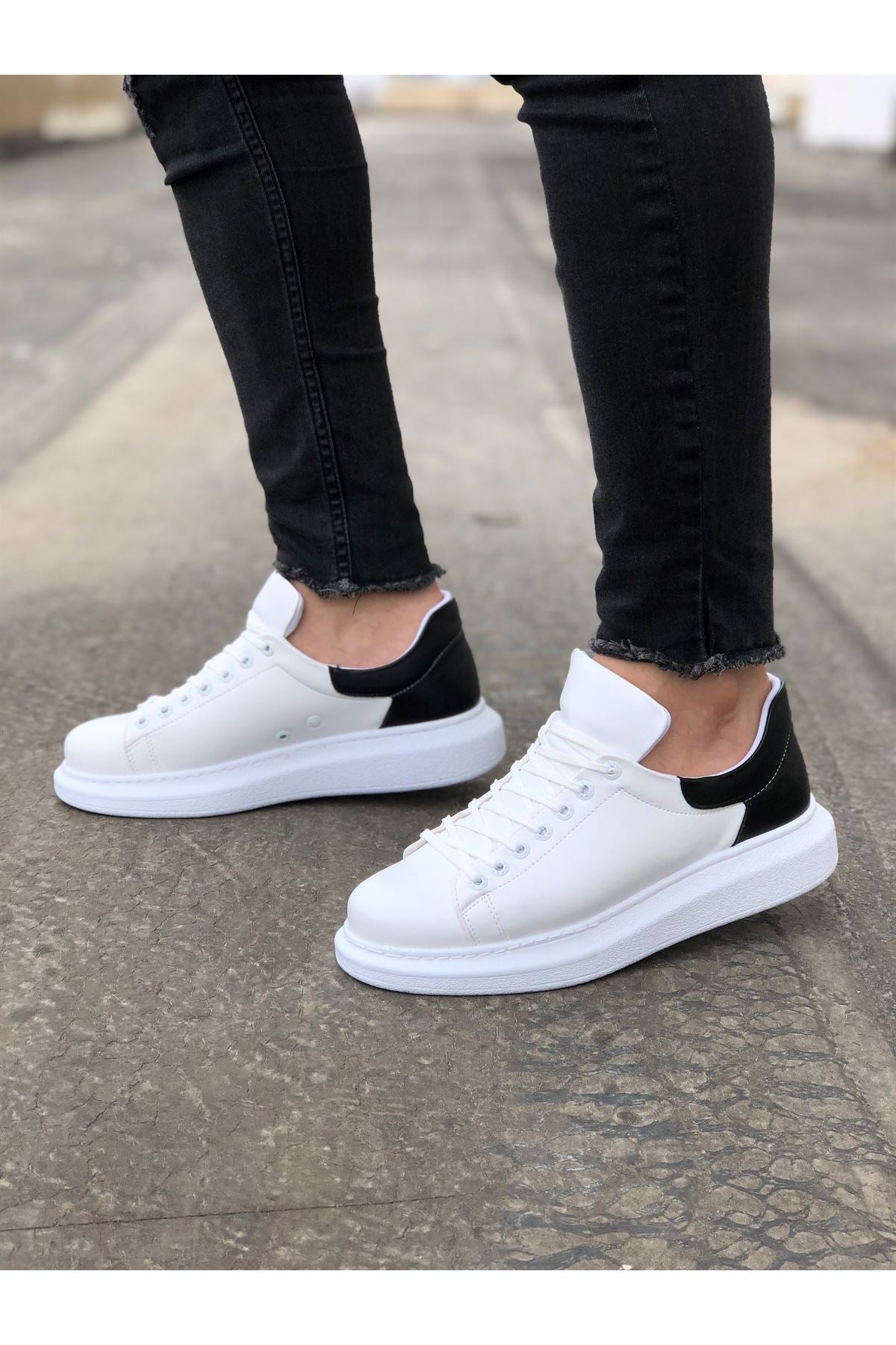Estrella Premium Erkek Sneaker Beyaz Siyah
