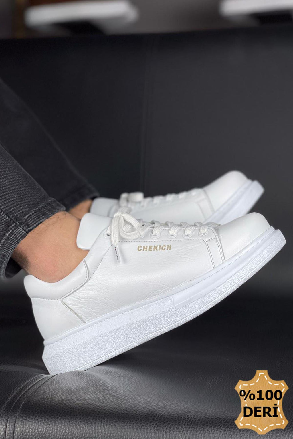 Hakiki Deri Premium Erkek Ayakkabı Beyaz