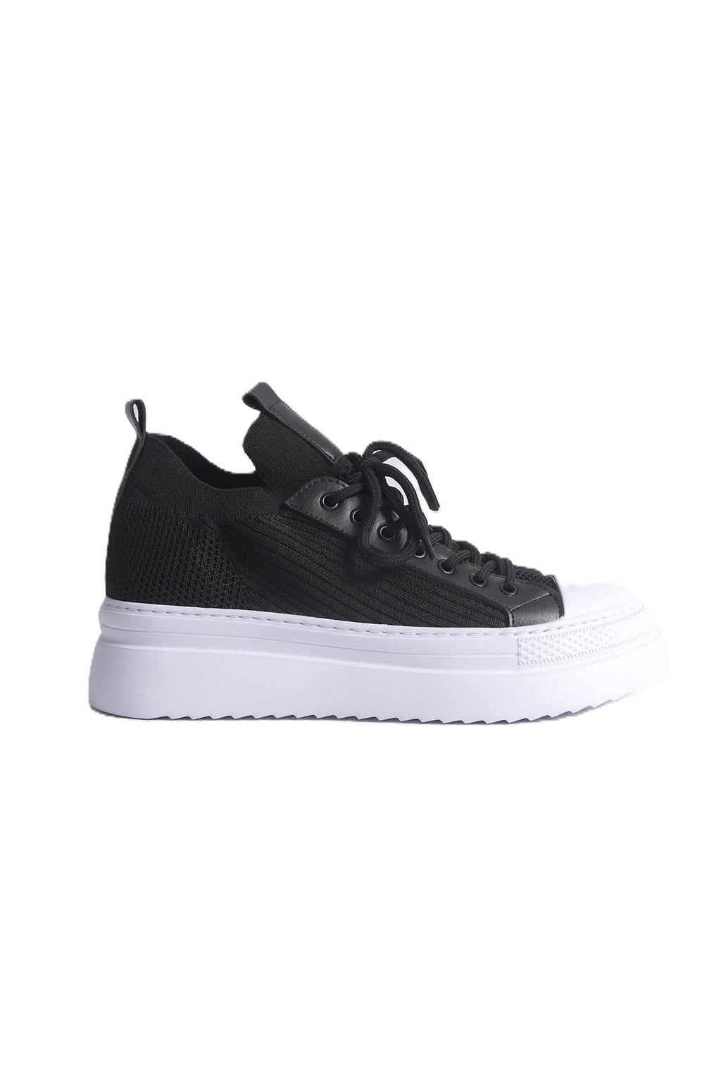 ZRC2601 Triko Premium Comfort Erkek Ayakkabı Siyah Beyaz