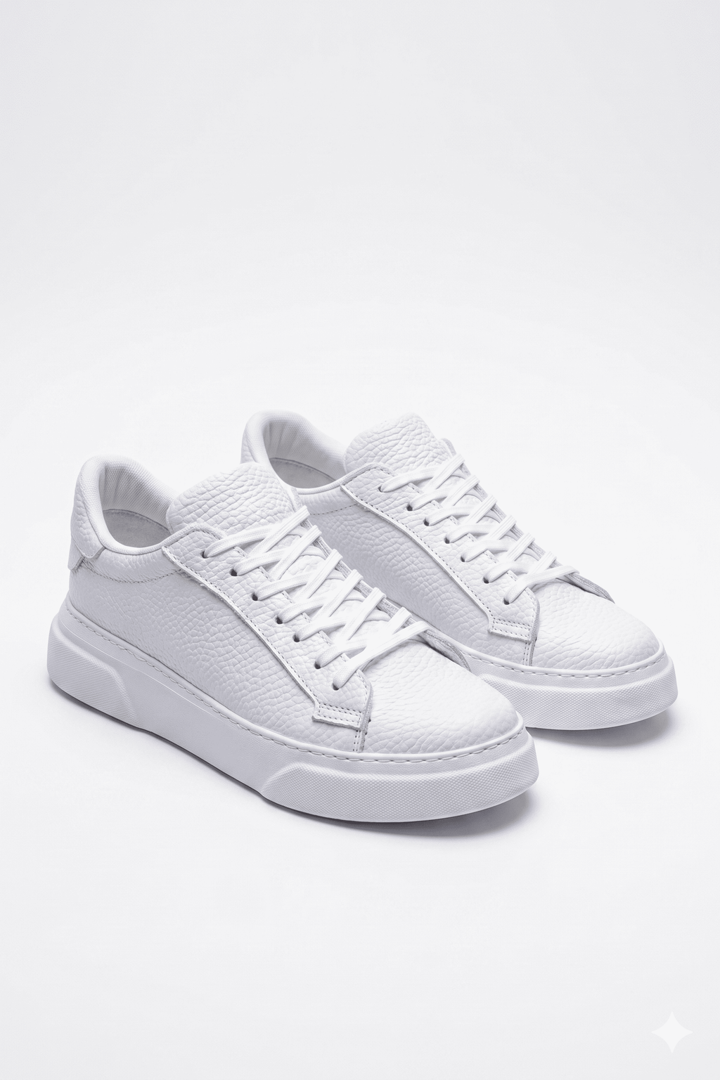 Focus Yüksek Kalite Bağcıklı Erkek Sneaker Beyaz