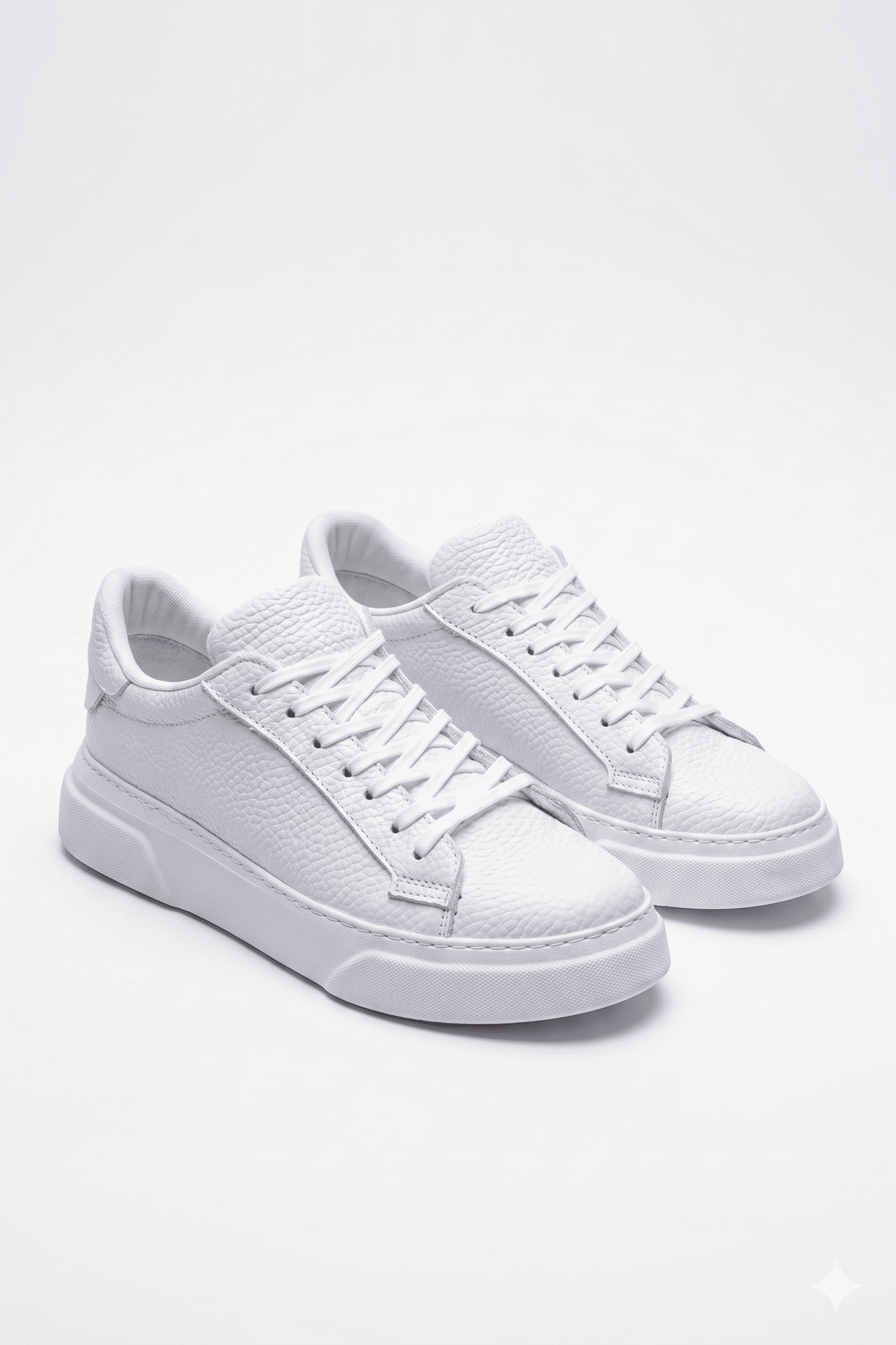Focus Yüksek Kalite Bağcıklı Erkek Sneaker Beyaz