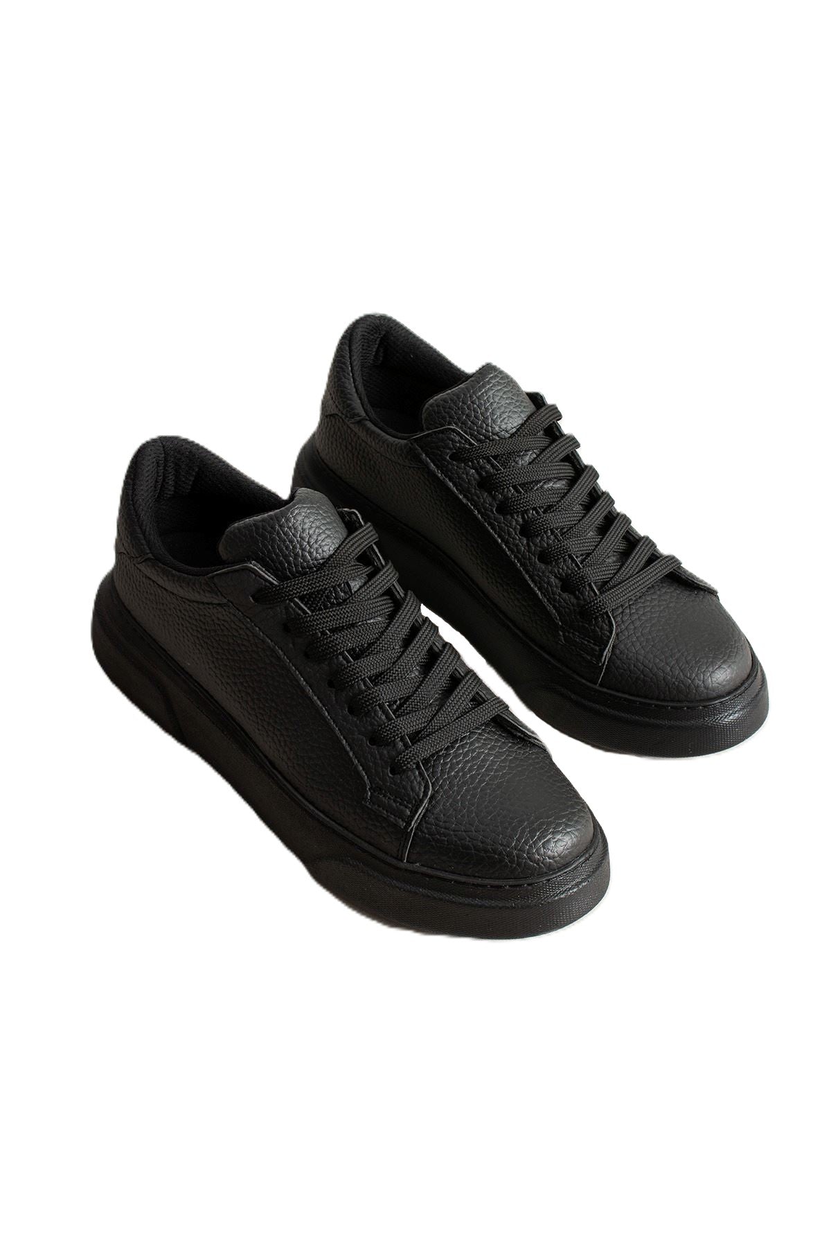 Focus Yüksek Kalite Bağcıklı Erkek Sneaker Siyah