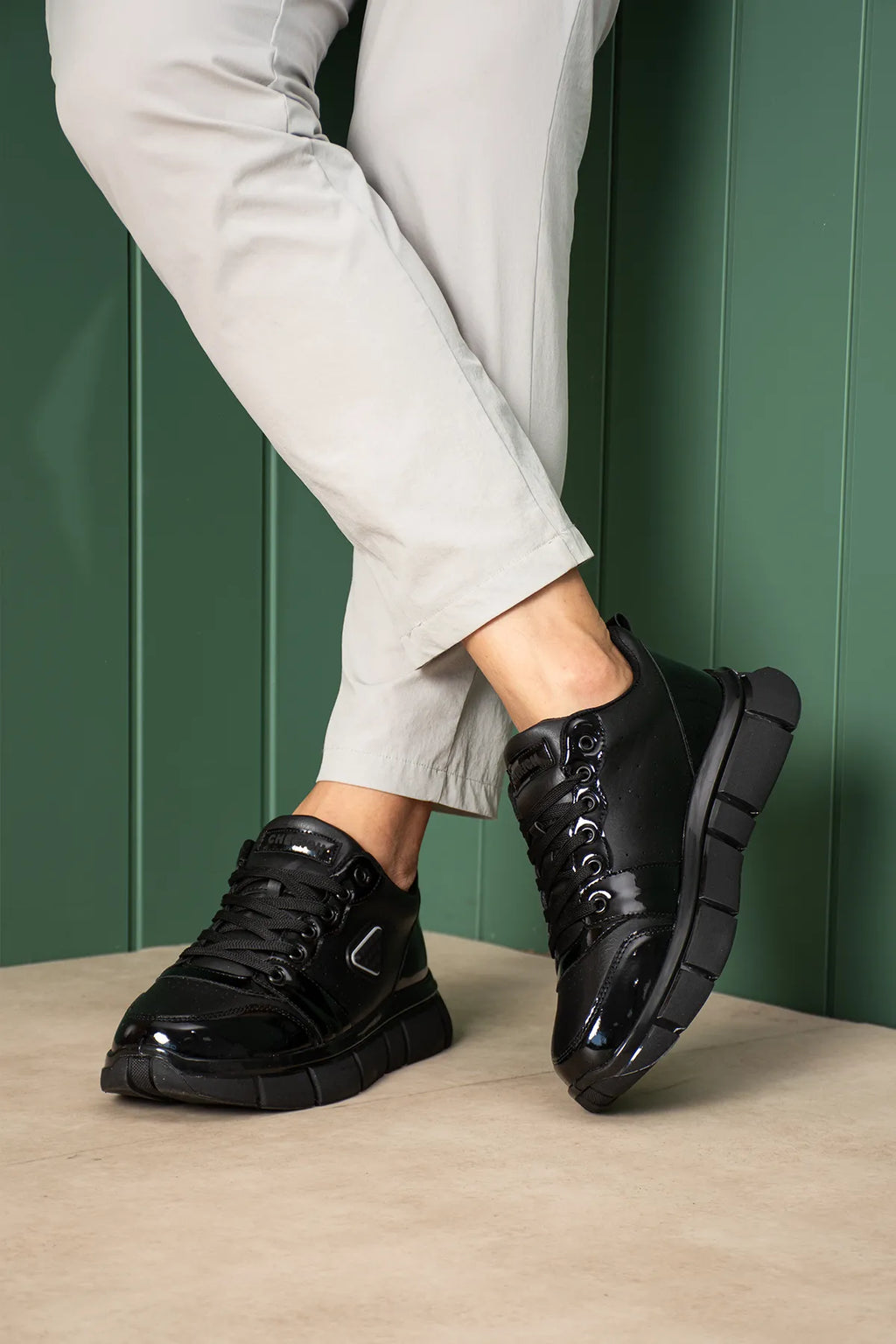 ZRC2629 - Premium Kalite Titan Erkek Siyah Sneaker