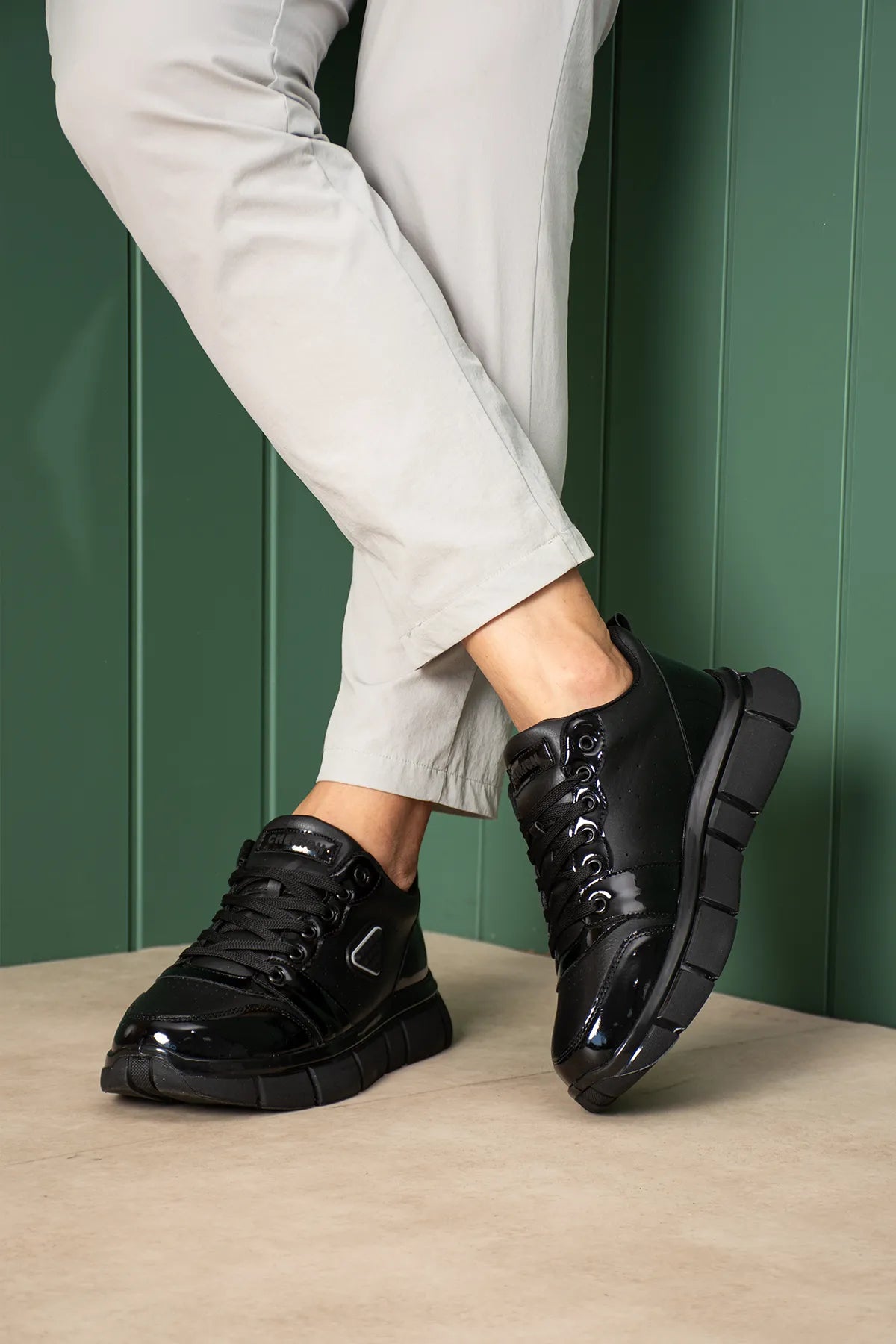 ZRC2629 - Premium Kalite Titan Erkek Siyah Sneaker