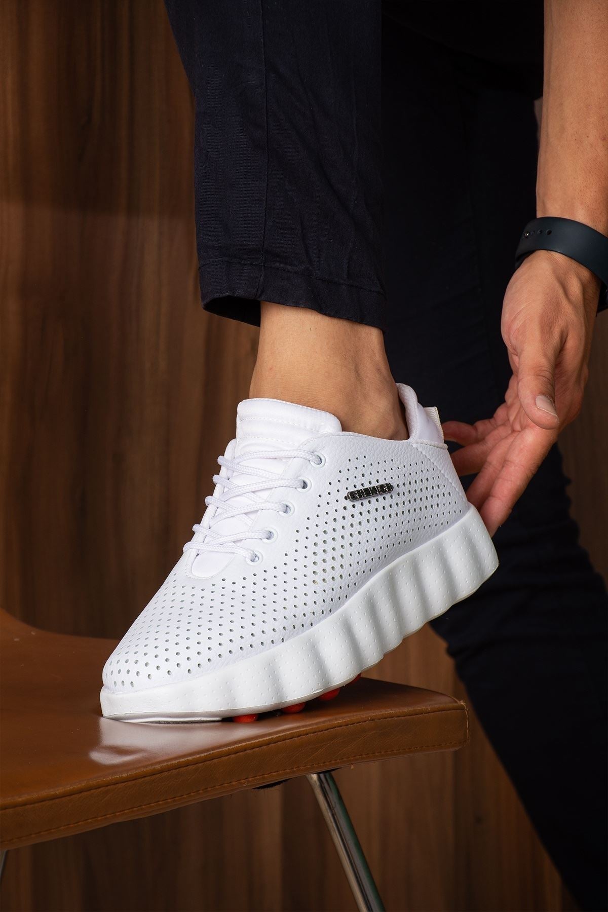 ZRC2631 - Premium Walk Özel Taban Erkek Sneaker Beyaz