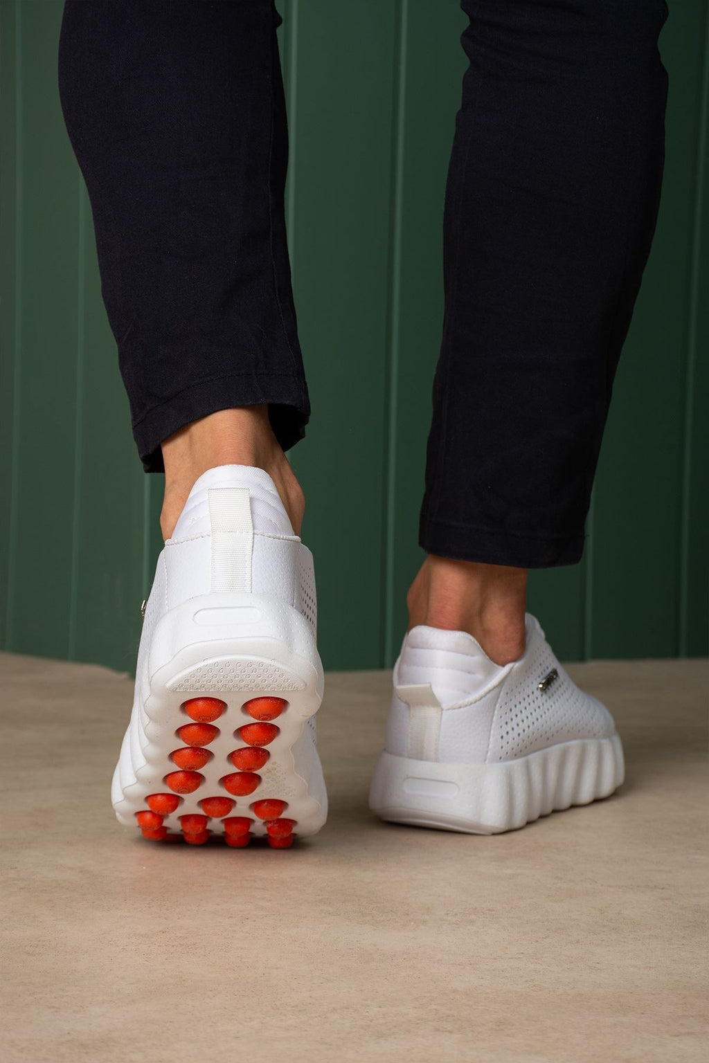 ZRC2631 - Premium Walk Özel Taban Erkek Sneaker Beyaz