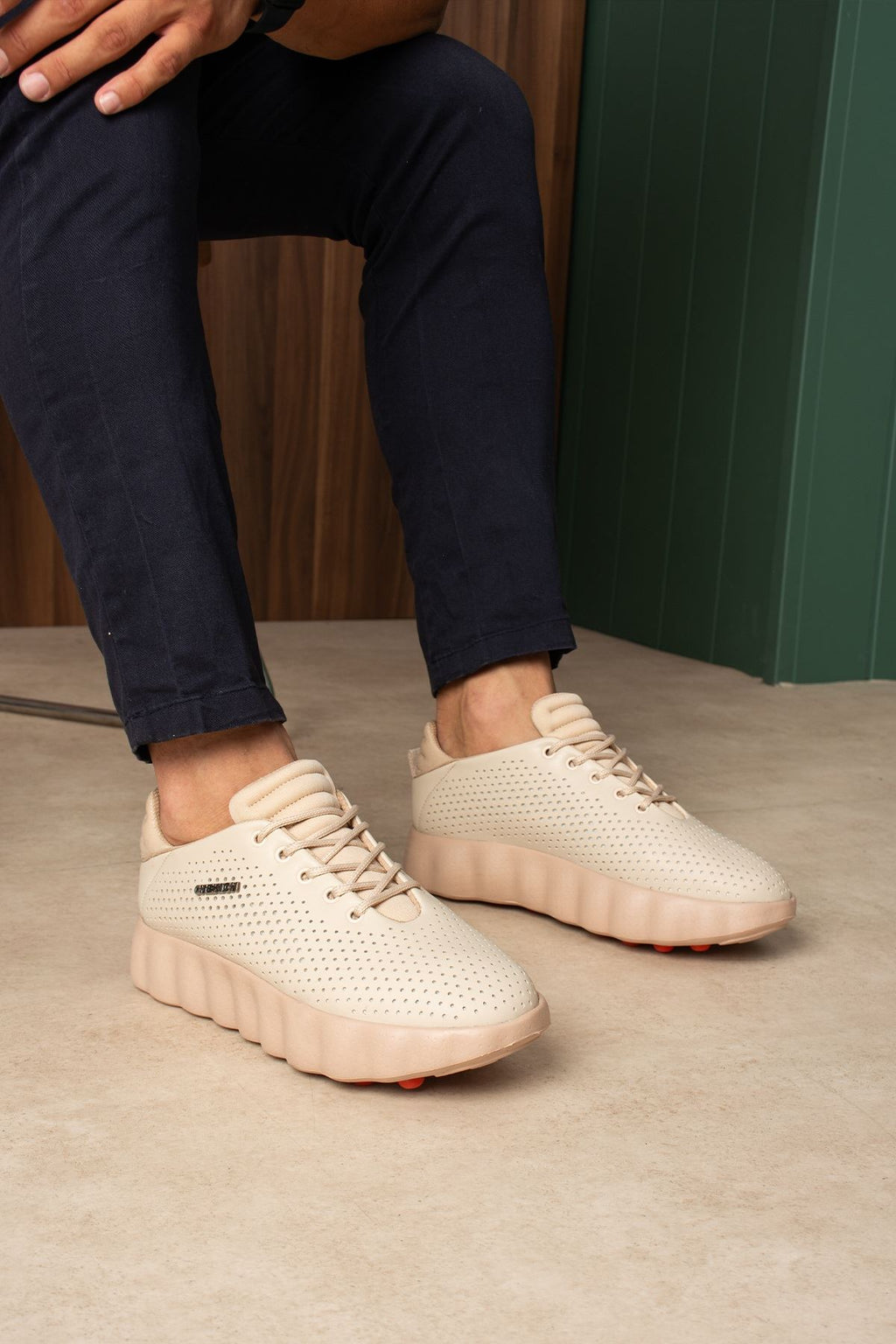ZRC2631 - Premium Walk Özel Taban Erkek Sneaker Bej