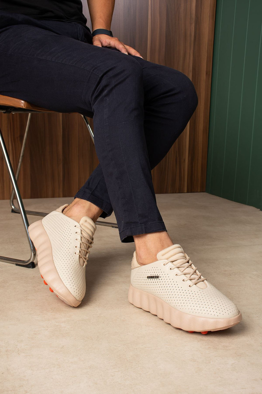 ZRC2631 - Premium Walk Özel Taban Erkek Sneaker Bej
