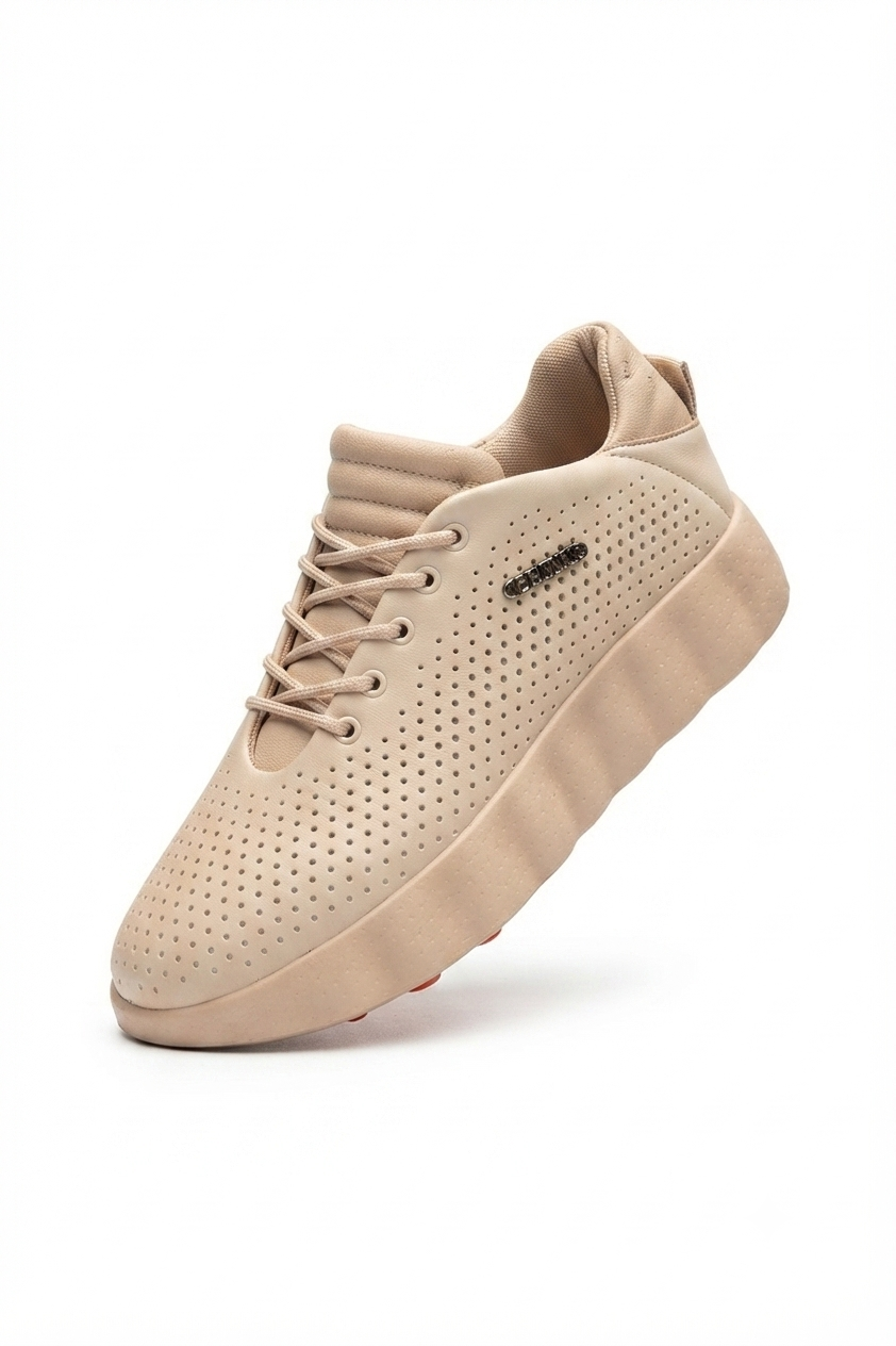 ZRC2631 - Premium Walk Özel Taban Erkek Sneaker Bej