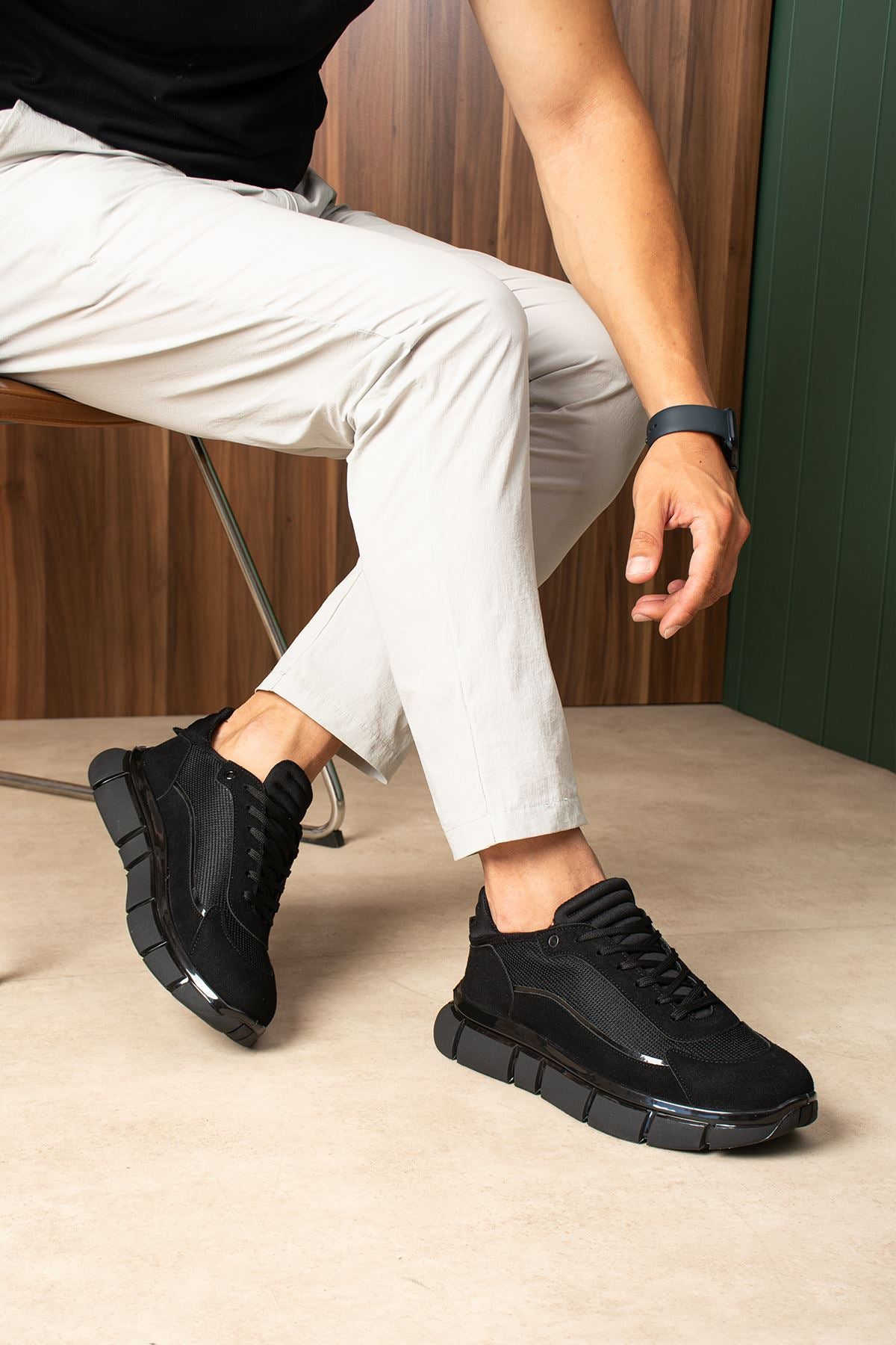 ZRC2633 - Premium Exclusive Stride One Erkek Sneakers Siyah