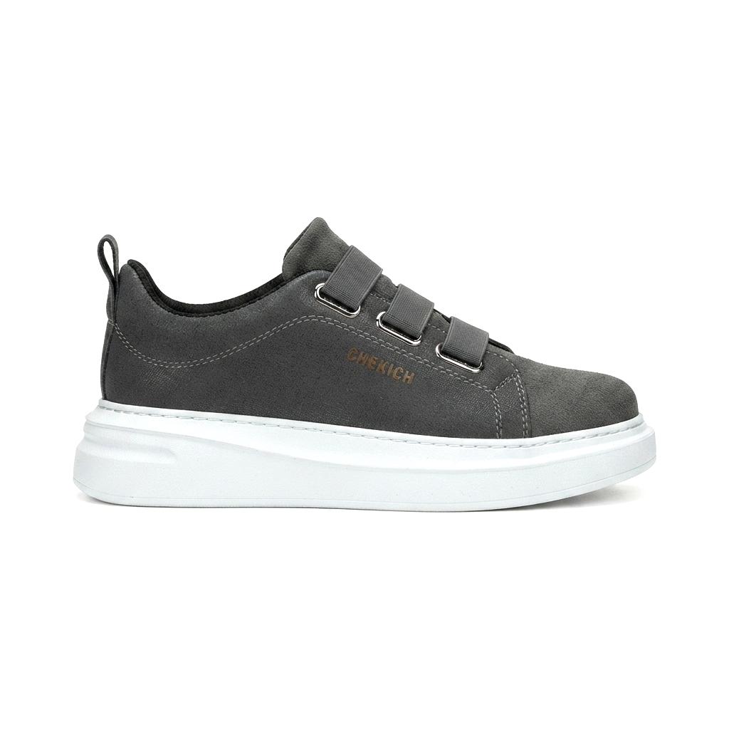 ZRC2653 - Premium Exclusive Lastik Detaylı Erkek Sneaker Antrasit