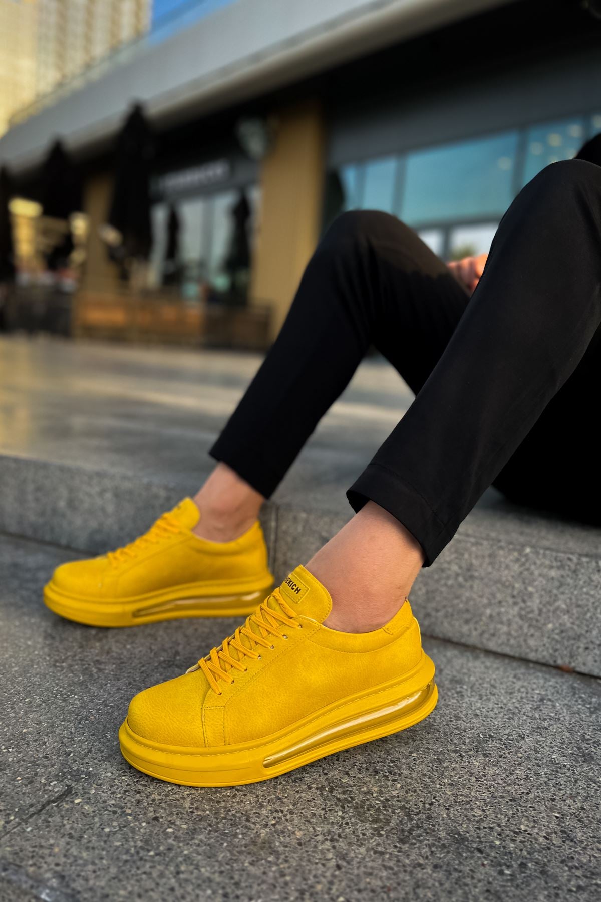 Ariaso Premium Air Taban Erkek Günlük Spor Ayakkabı Sarı