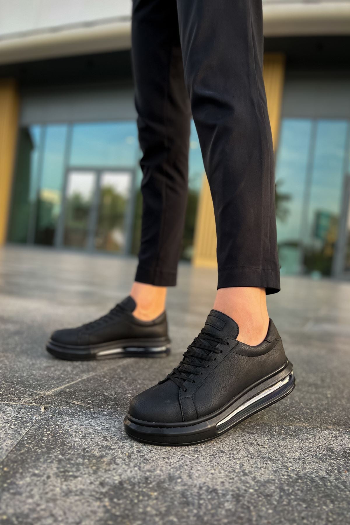 Ariaso Premium Air Taban Erkek Günlük Spor Ayakkabı Siyah