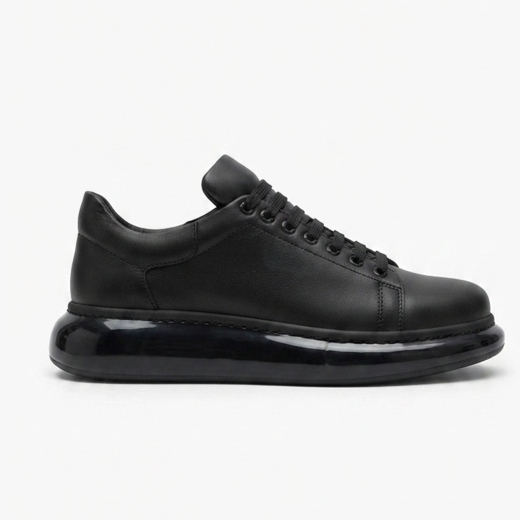 ZRC295 Yüksek Kalite Air Kalın Taban Erkek Sneaker Siyah