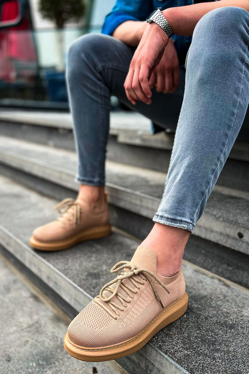 Tricot Premium Ortopedik Rahat Erkek Ayakkabı Taba