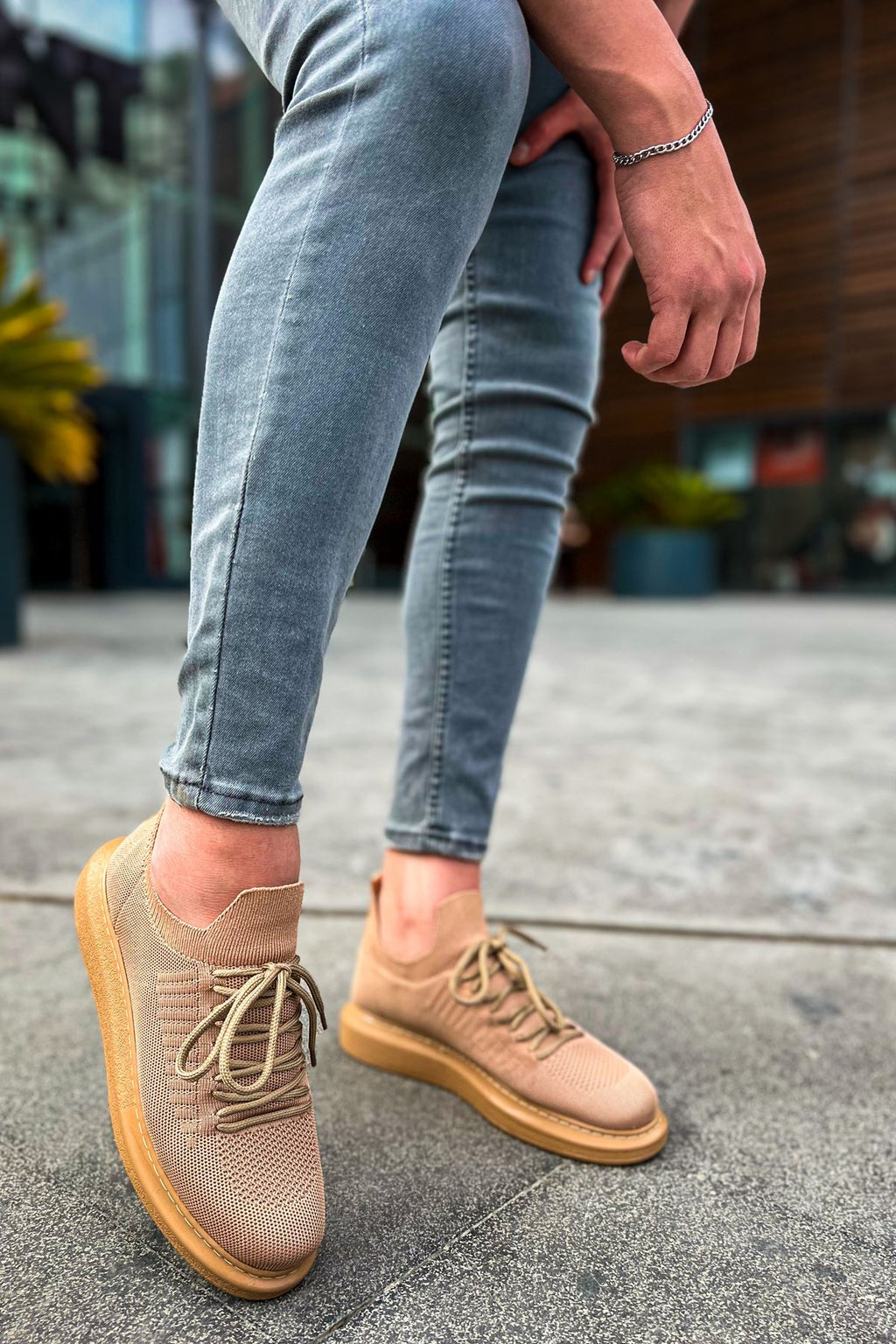 Tricot Premium Ortopedik Rahat Erkek Ayakkabı Taba