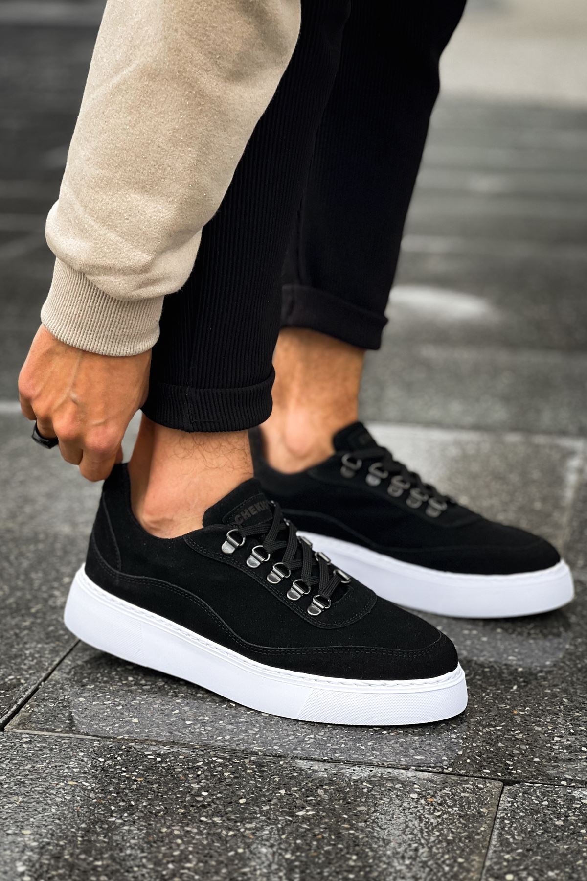 Stamina Premium Erkek Günlük Ayakkabı Siyah Beyaz