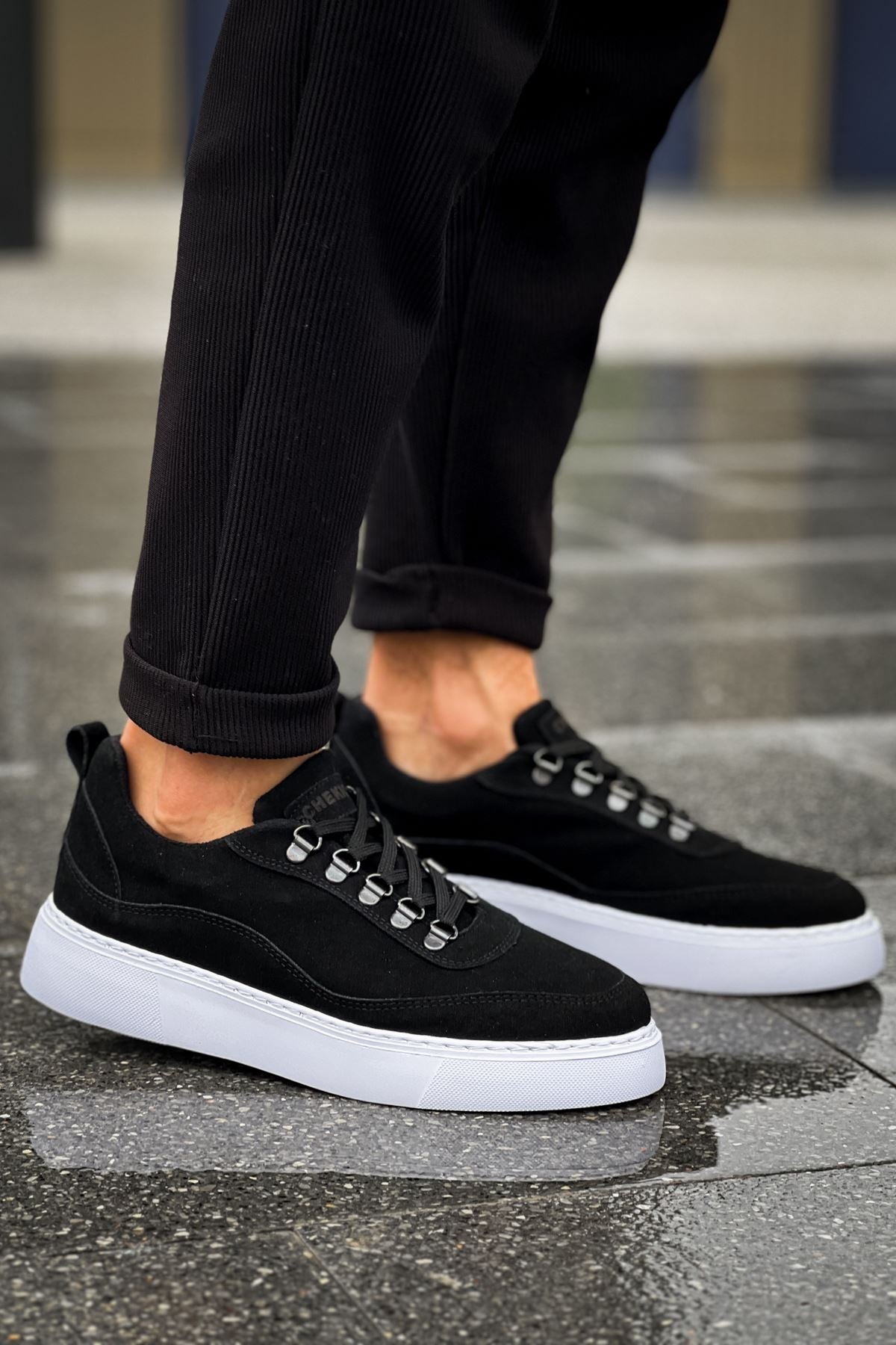 Stamina Premium Erkek Günlük Ayakkabı Siyah Beyaz