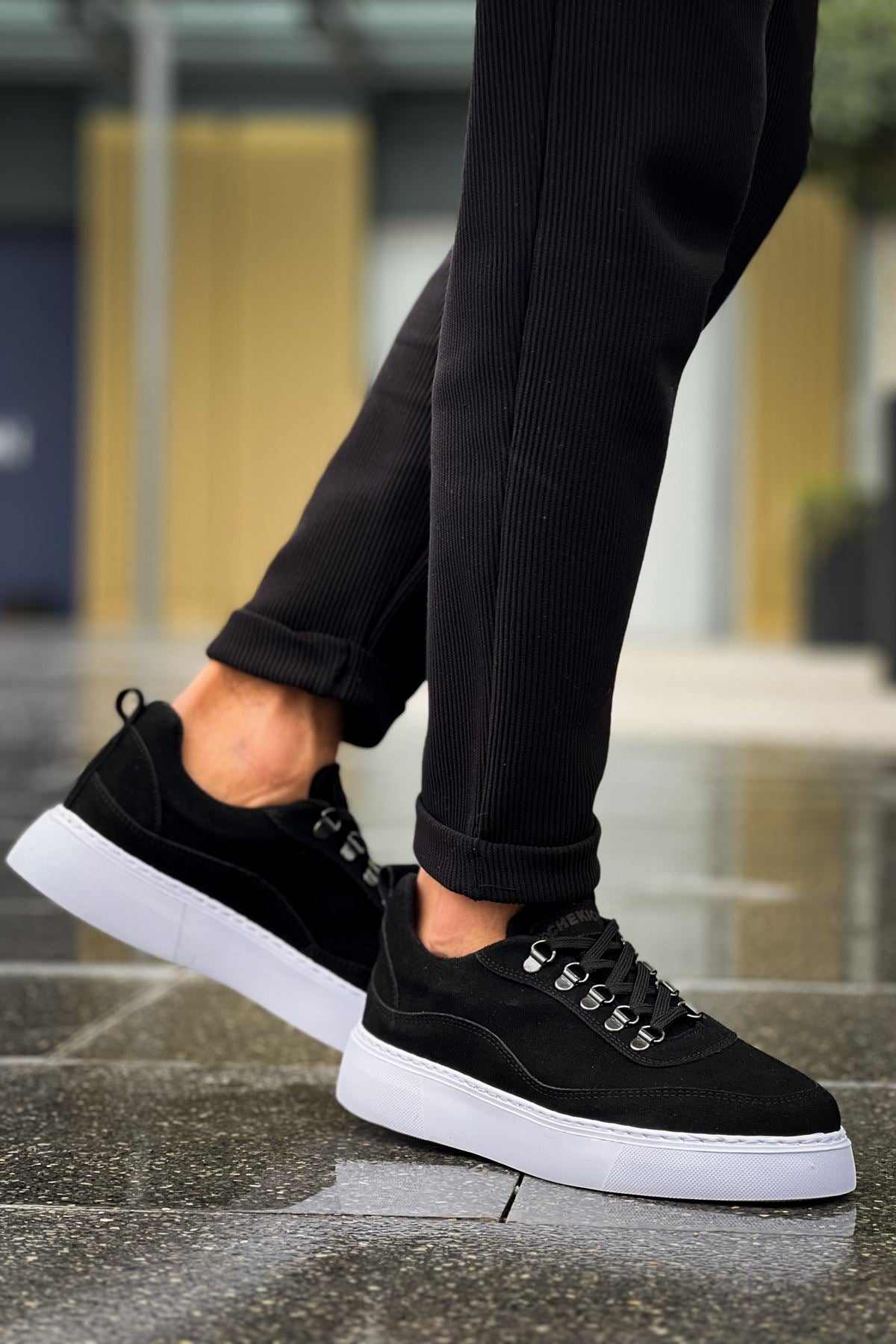 Stamina Premium Erkek Günlük Ayakkabı Siyah Beyaz