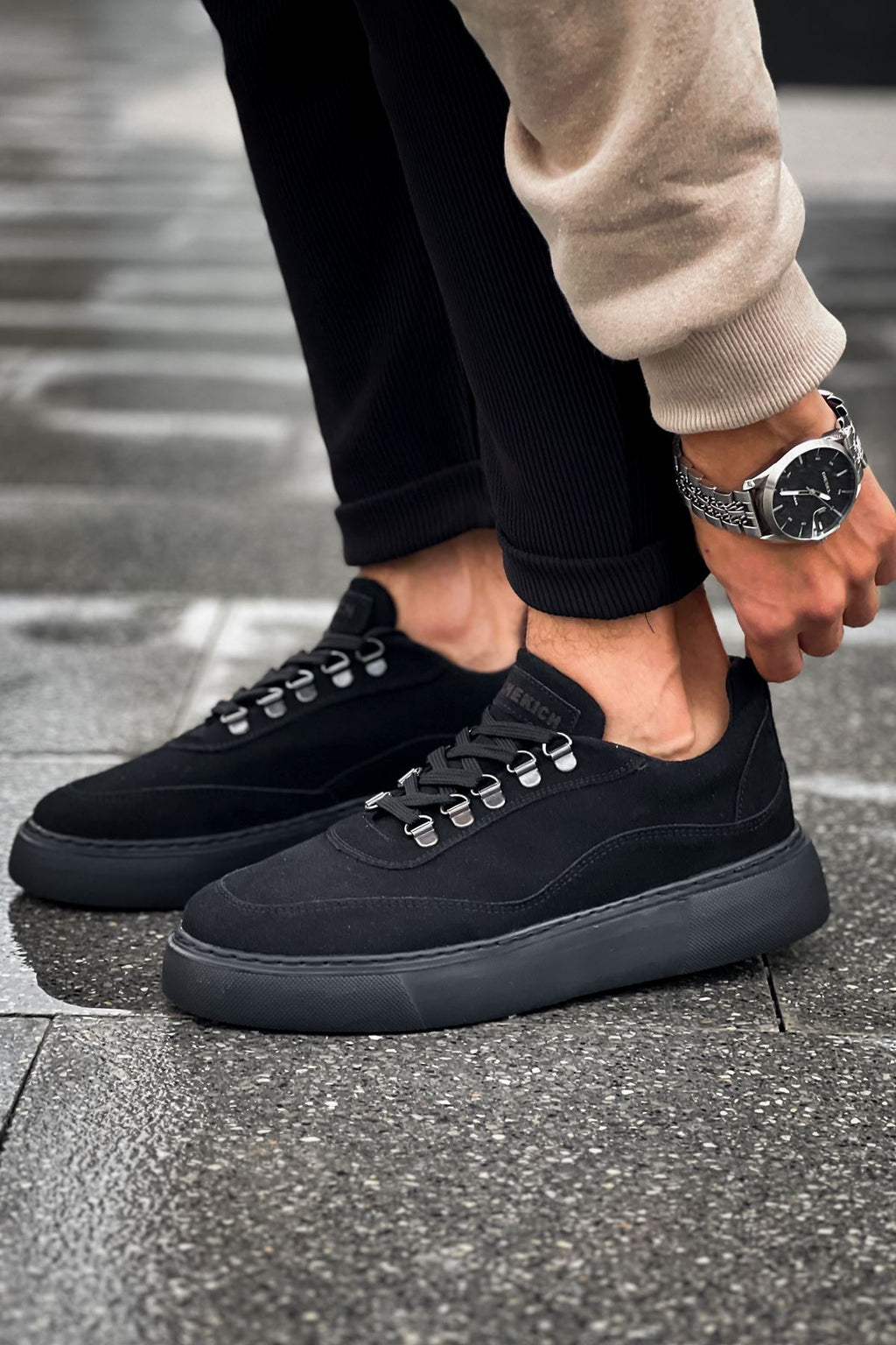 Stamina Premium Erkek Günlük Ayakkabı Siyah Süet