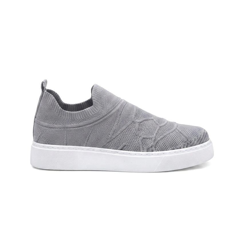 Craig Triko Yüksek Kalite Bağcıksız Slip-On Rahat Erkek Spor Ayakkabı Antrasit