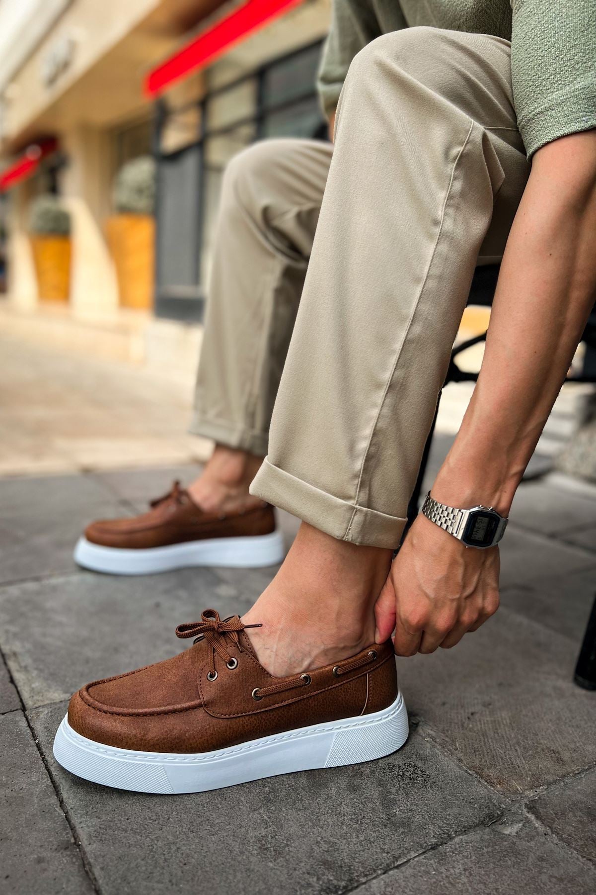 Torrini Premium Günlük Bağcıklı Casual Erkek Ayakkabı Taba