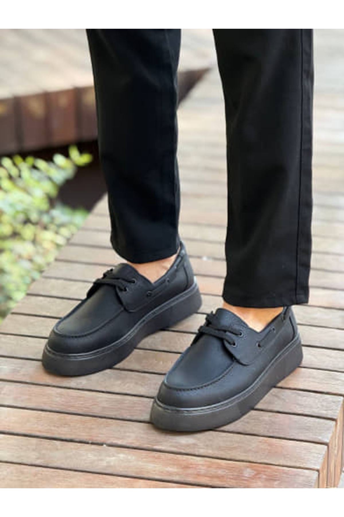 Torrini Premium Günlük Bağcıklı Casual Erkek Ayakkabı Siyah