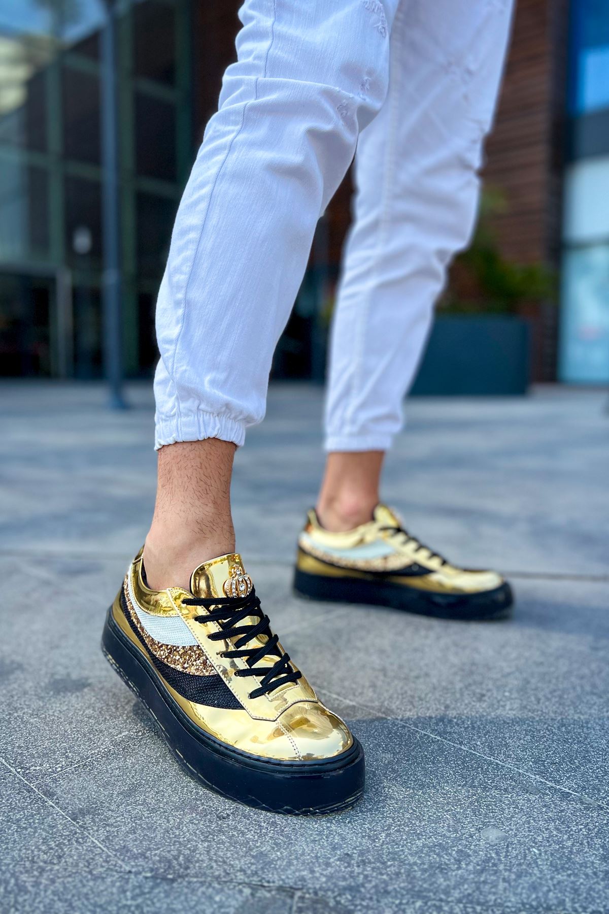 CH975 Erkek Sneaker Altın