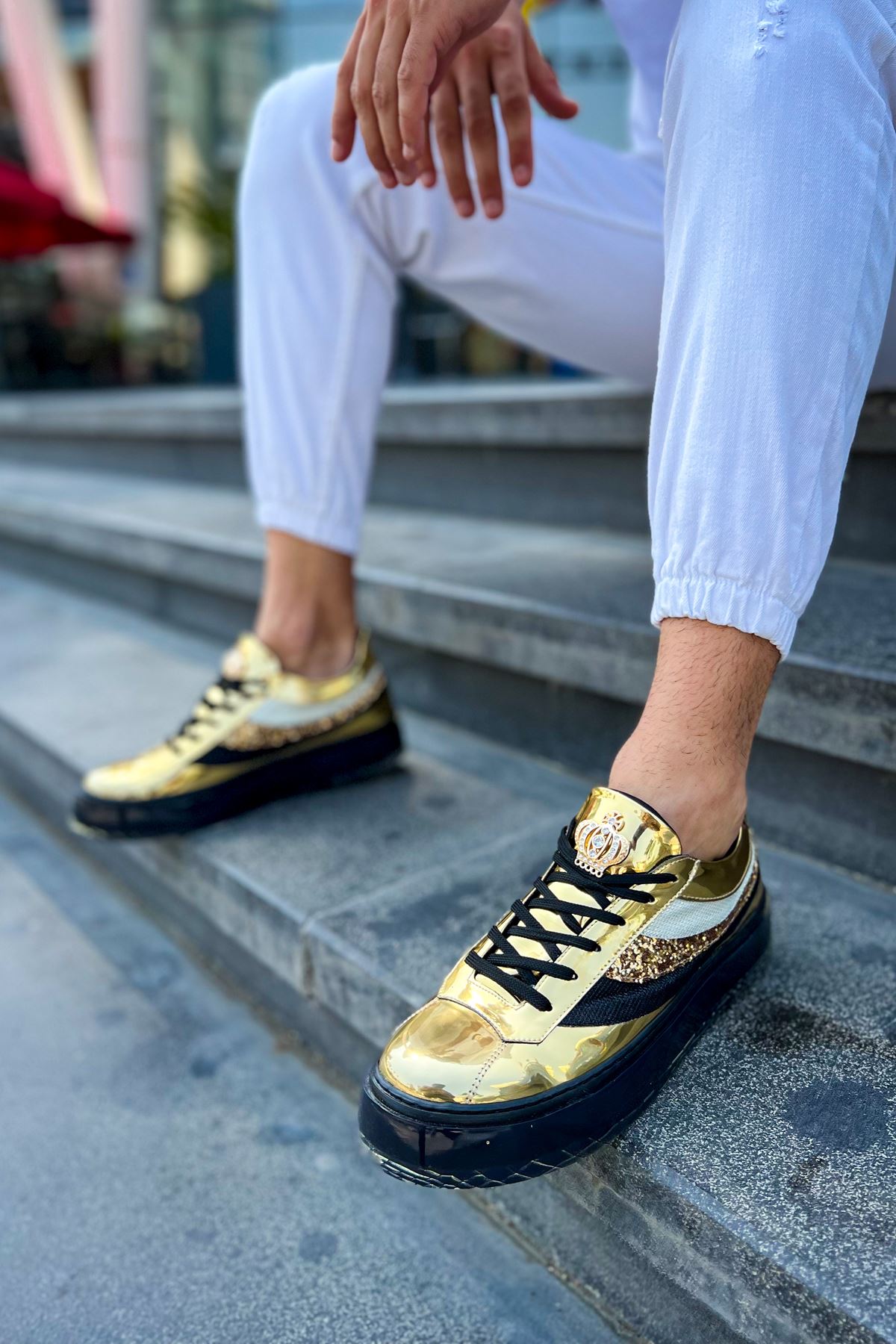 CH975 Erkek Sneaker Altın