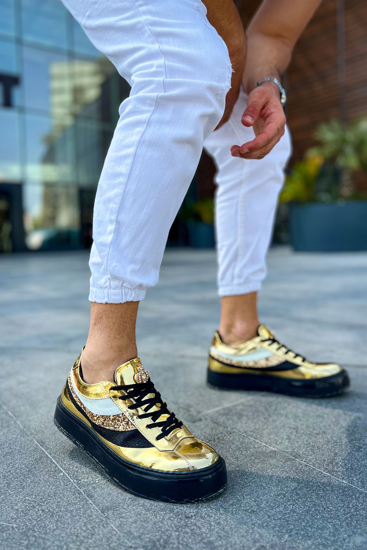 CH975 Erkek Sneaker Altın