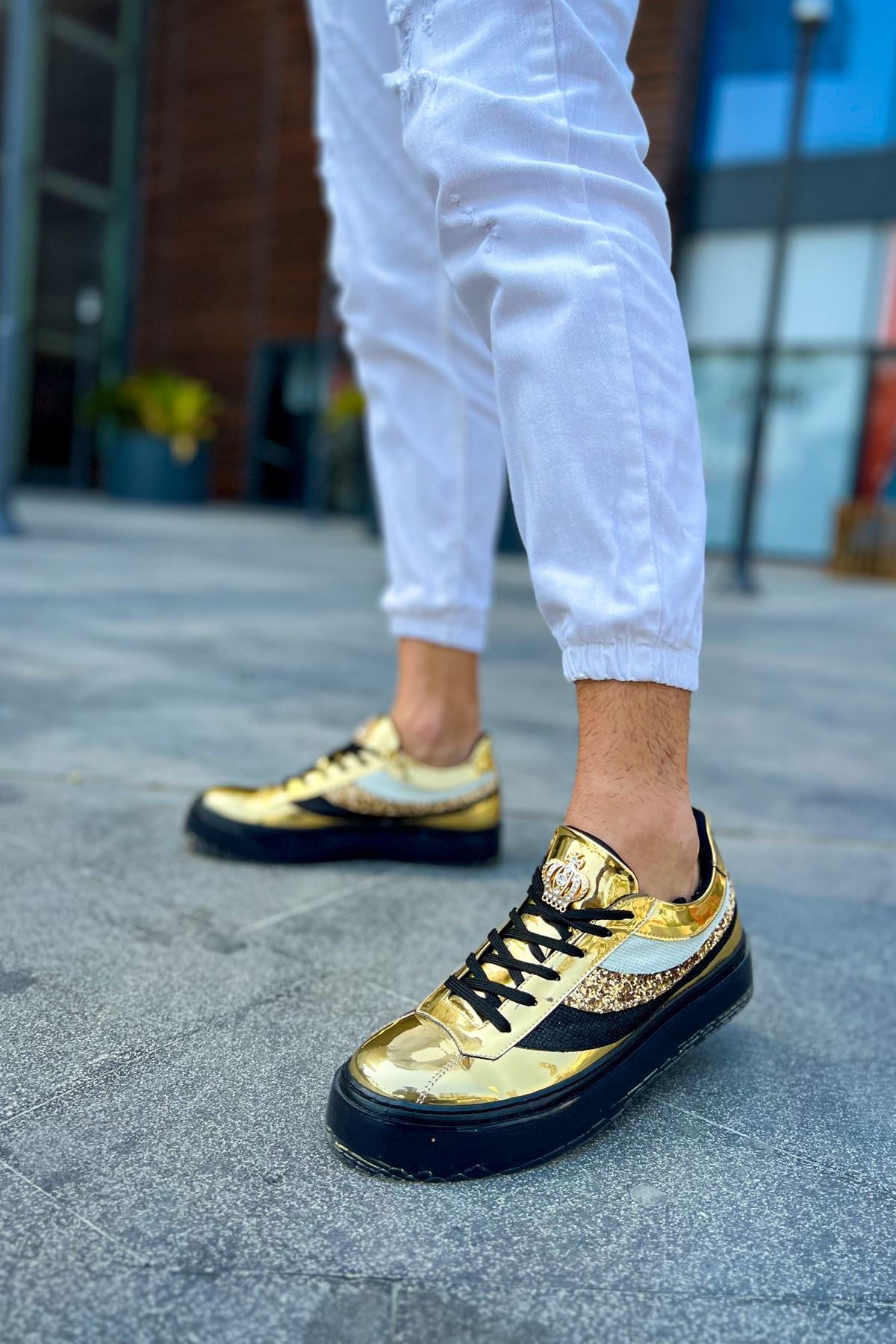 CH975 Erkek Sneaker Altın