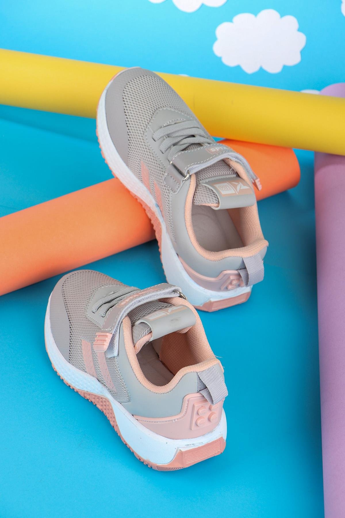 Tomkids Cırtlı Buz Pudra Kız Çocuk Spor Ayakkabı