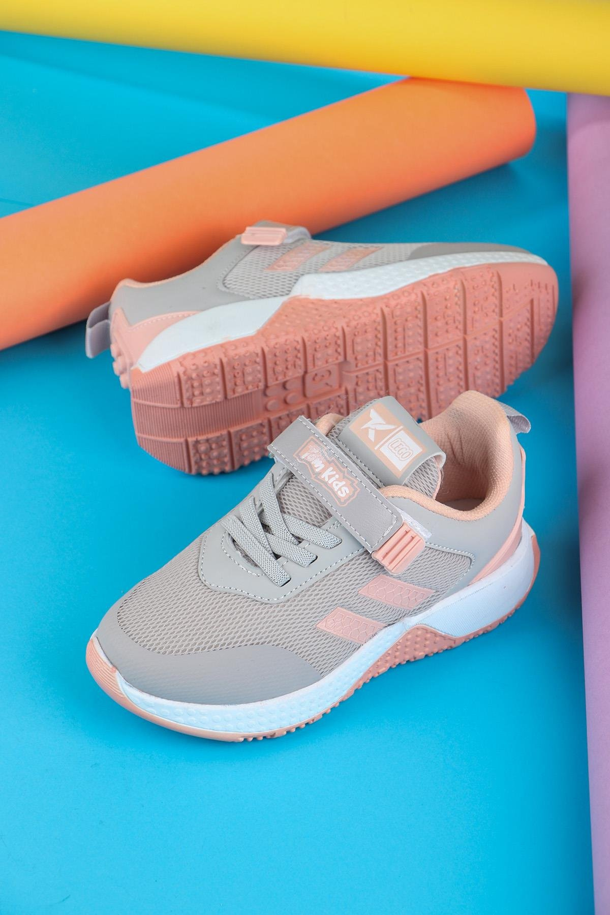 Tomkids Cırtlı Buz Pudra Kız Çocuk Spor Ayakkabı