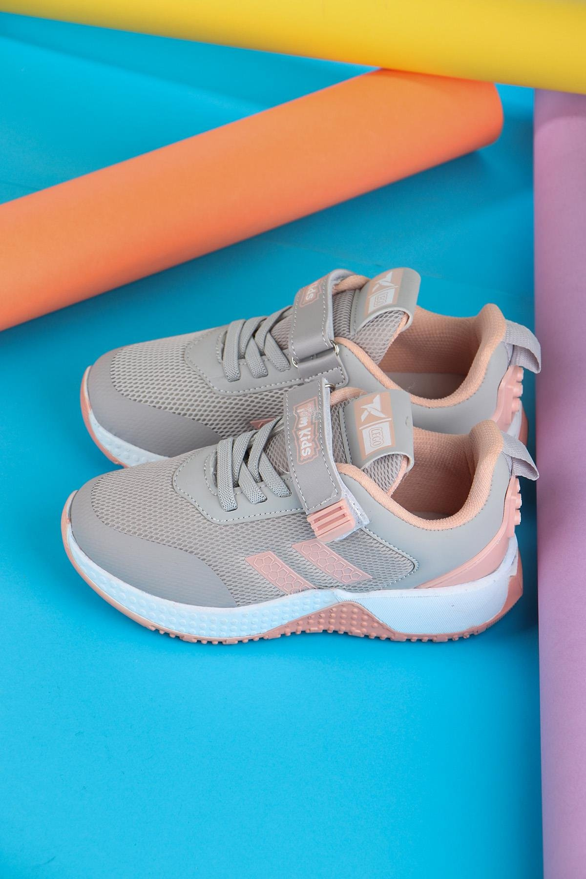 Tomkids Cırtlı Buz Pudra Kız Çocuk Spor Ayakkabı