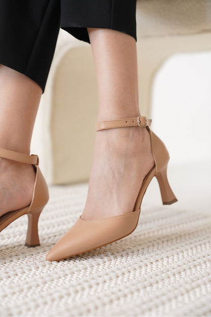Clara Premium Women's Nude High Heels