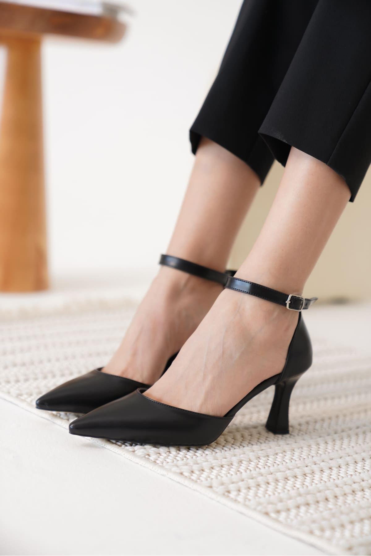 Clara Premium Women's Black High Heel Shoes 