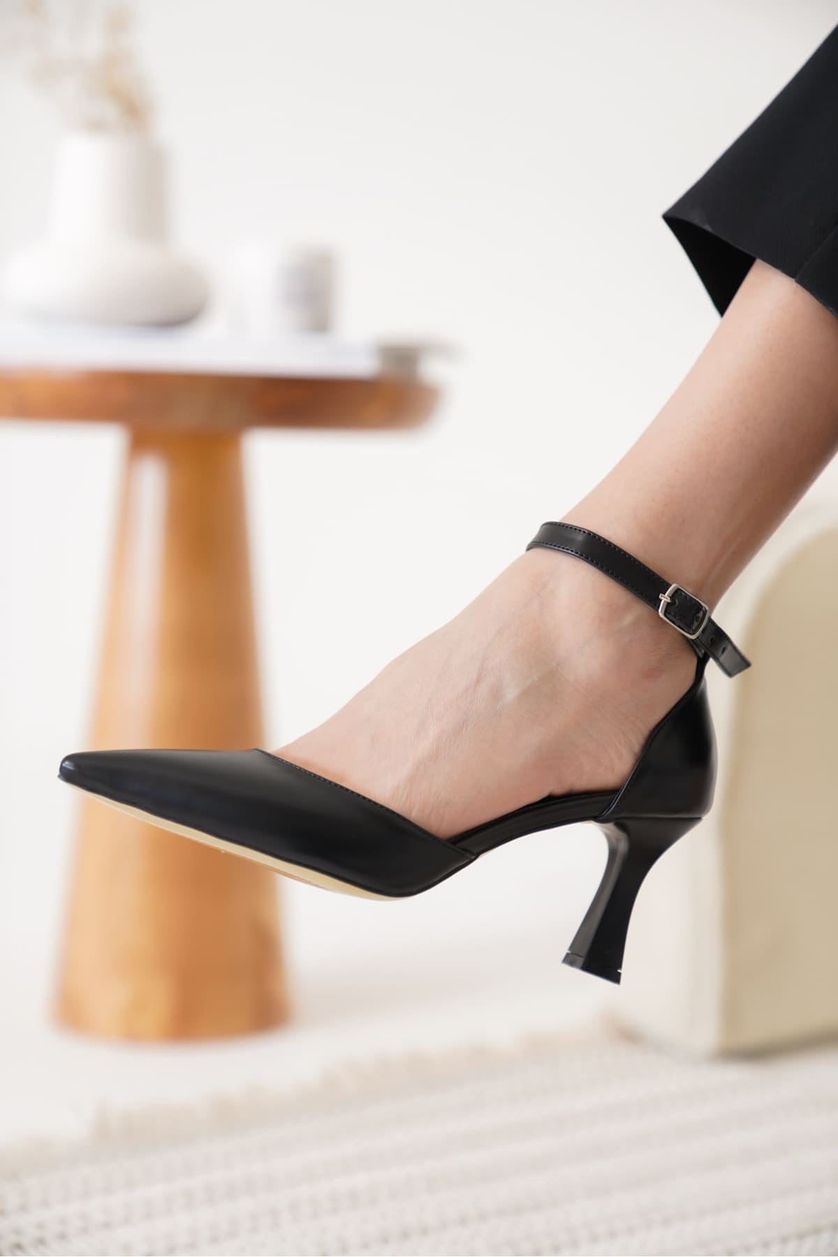 Clara Premium Women's Black High Heel Shoes 