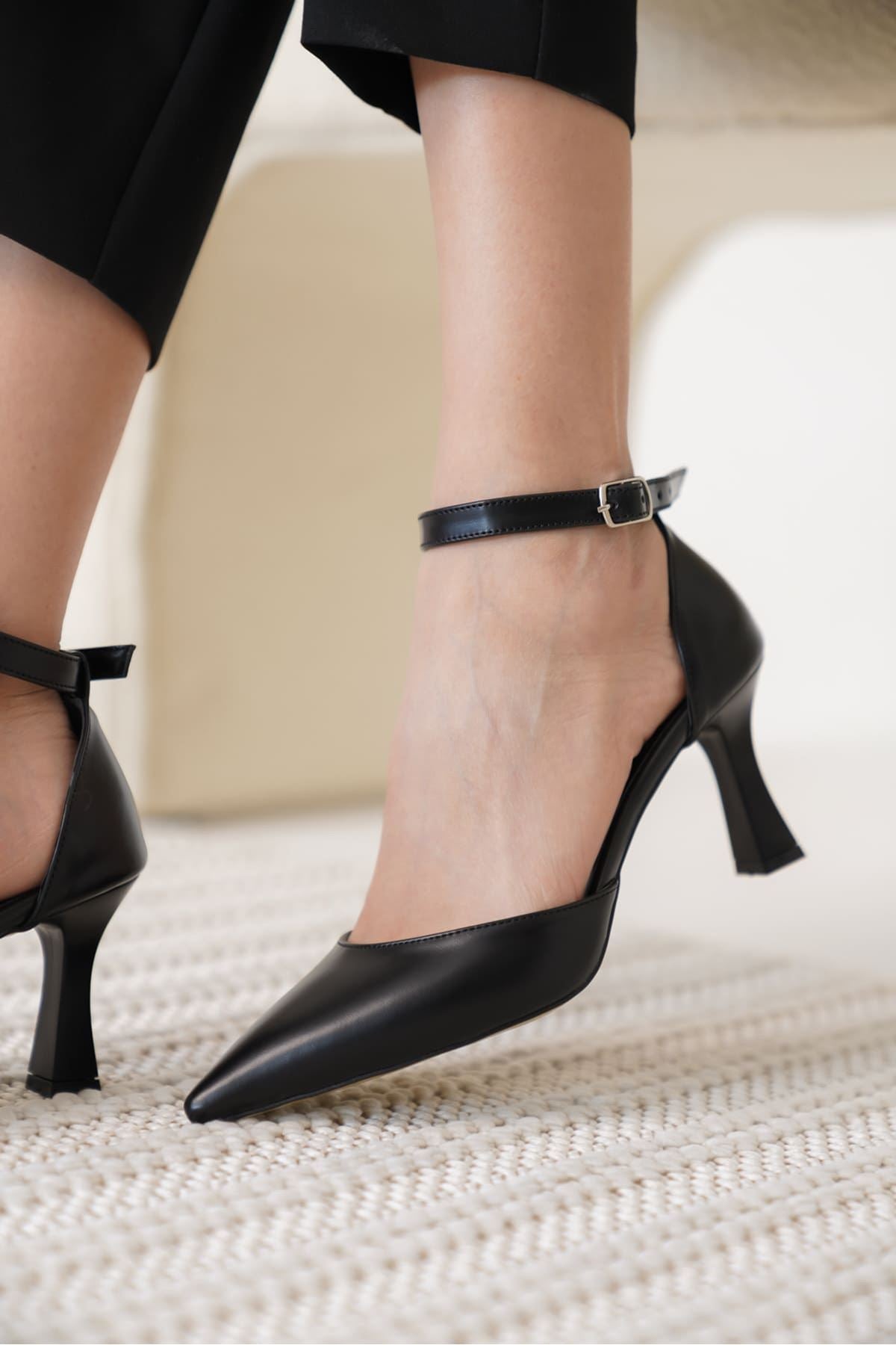 Clara Premium Women's Black High Heel Shoes 