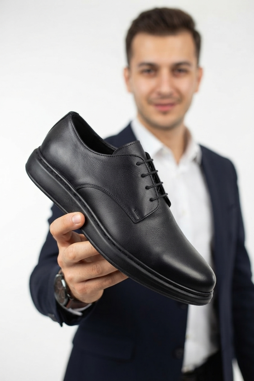 Classica Premium Hakiki Deri Klasik Erkek Ayakkabı Siyah