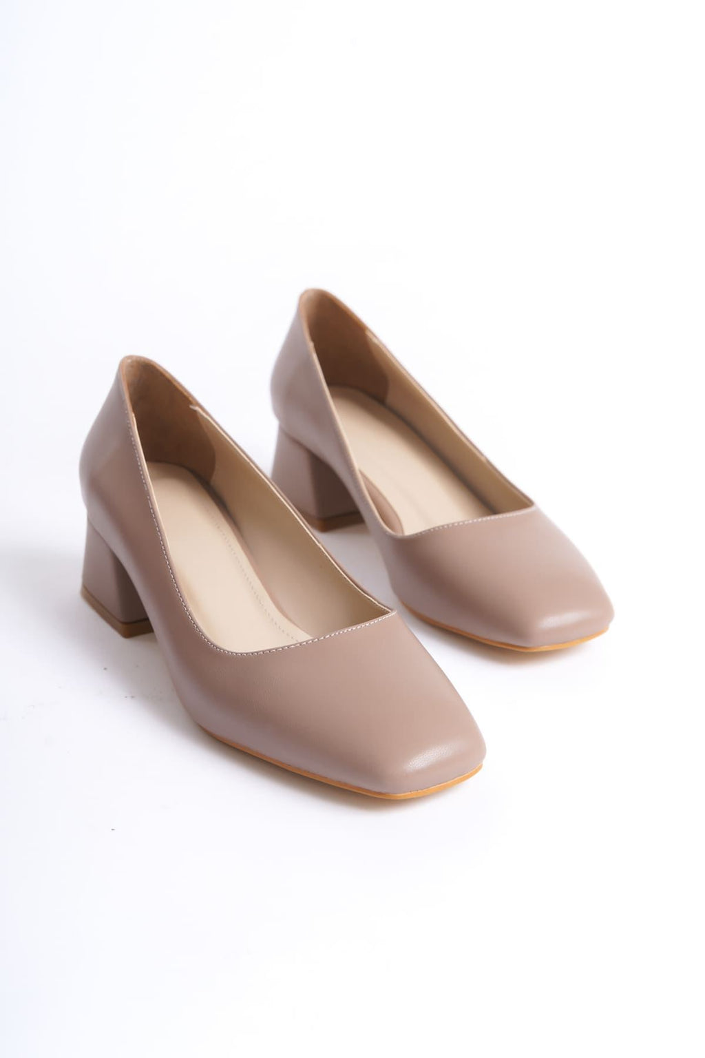 Clay Premium Mat Vizon Kadın Topuklu Stiletto 5 Cm
