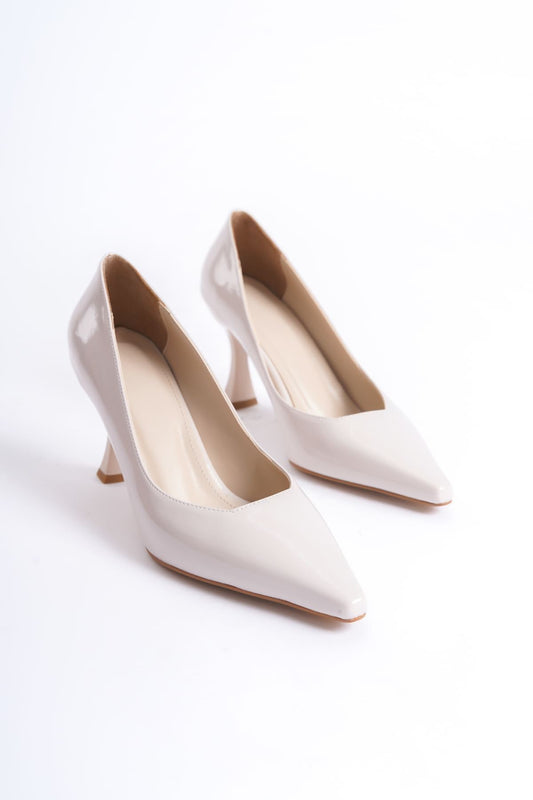 Cordelia Premium Kadın Bej Rugan Stiletto