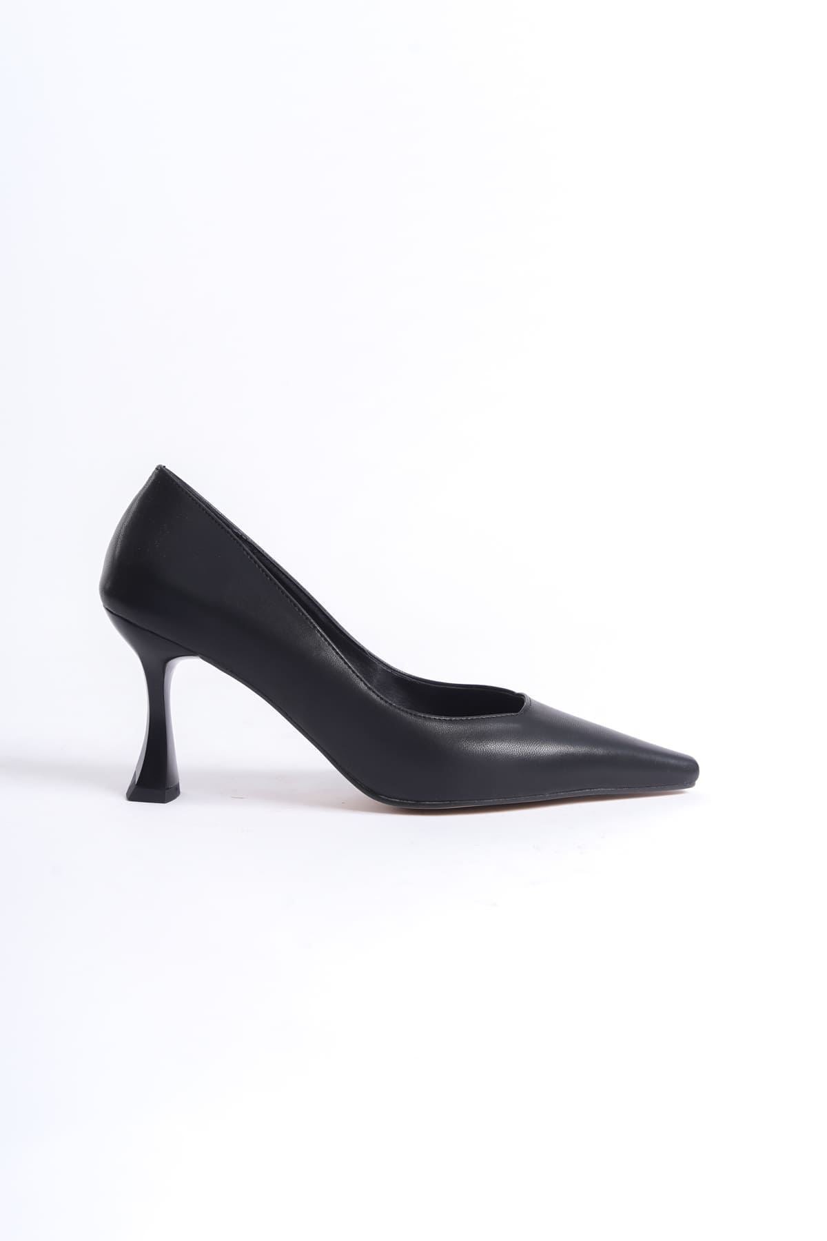 Cordelia Premium Kadın Mat Siyah Stiletto