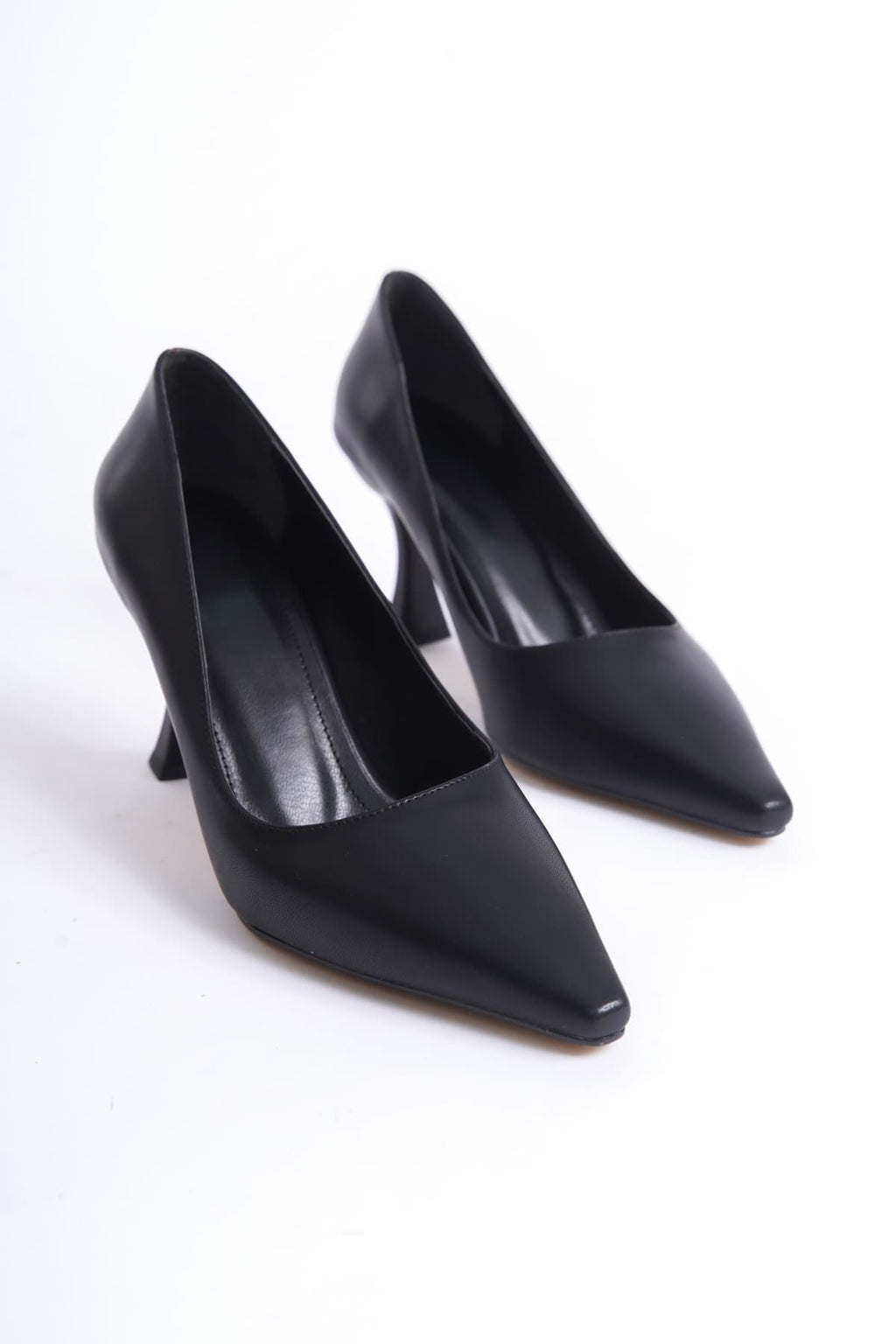 Cordelia Premium Mat Siyah Stiletto 7 cm
