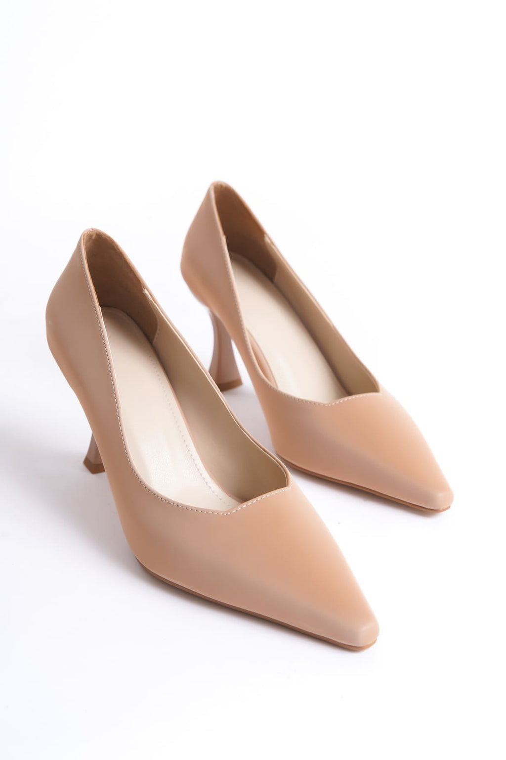 Cordelia Premium Nude Saten Stiletto 7 cm