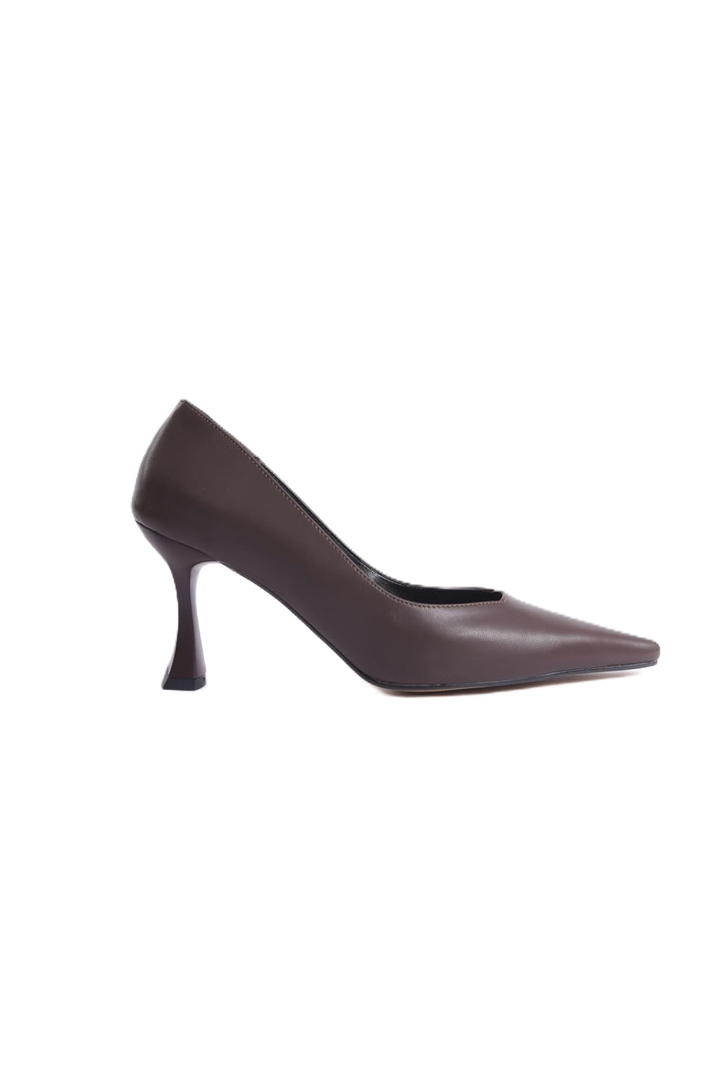Cordelia Premium Mat Acı Kahve Stiletto 7 cm