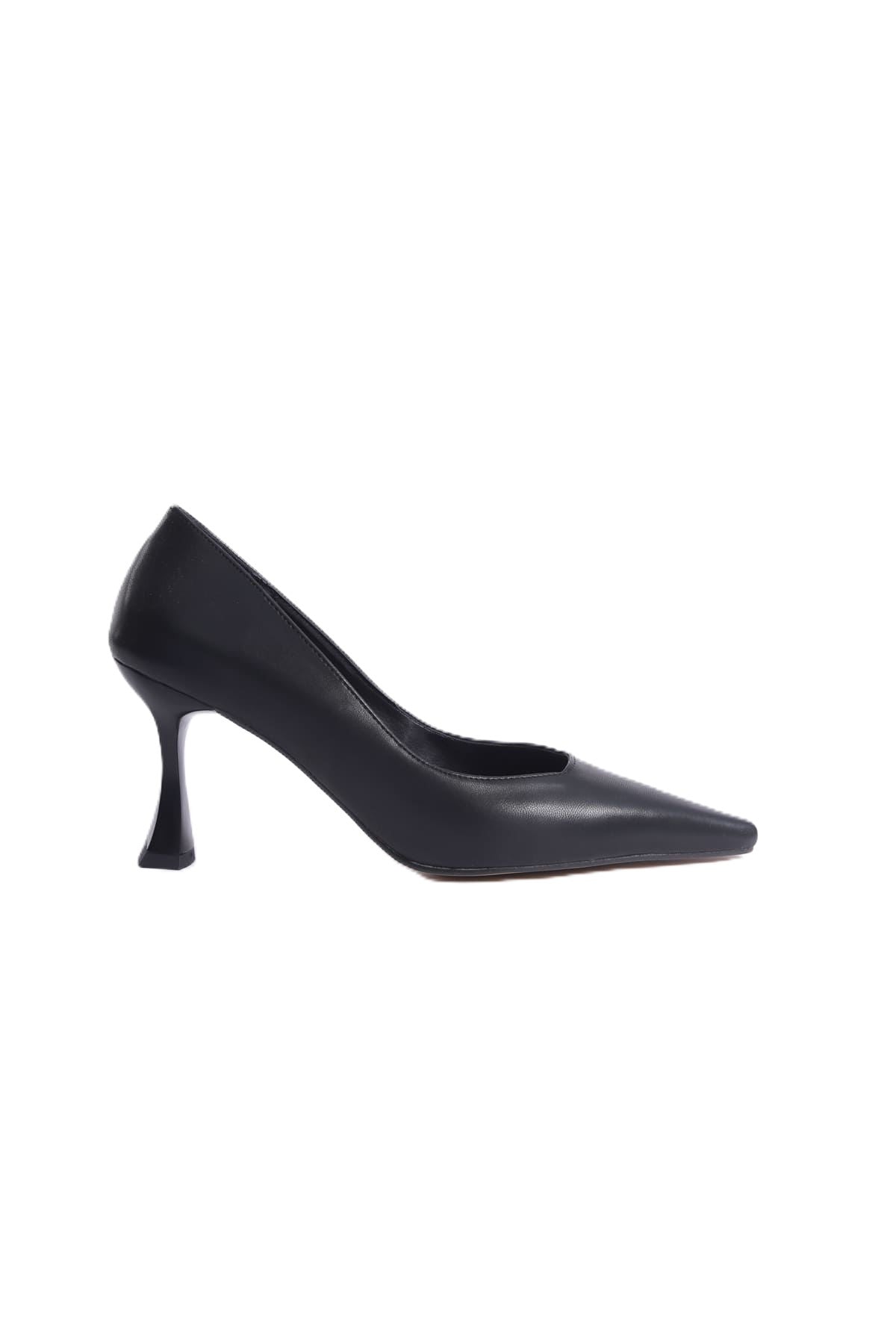 Cordelia Premium Mat Siyah Stiletto 7 cm