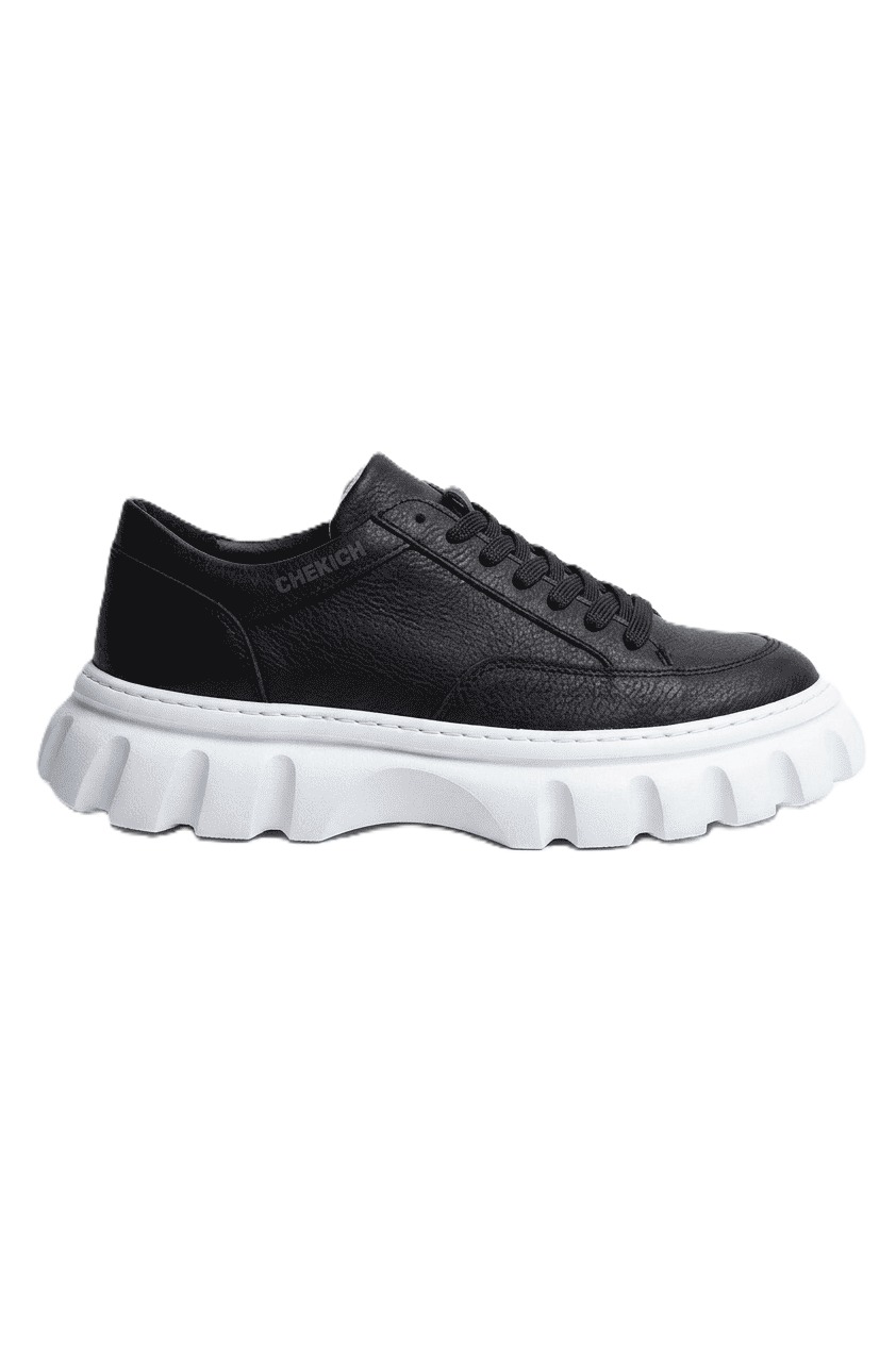 Cortex Premium Traktör Taban Erkek Sneaker Casual Siyah Beyaz