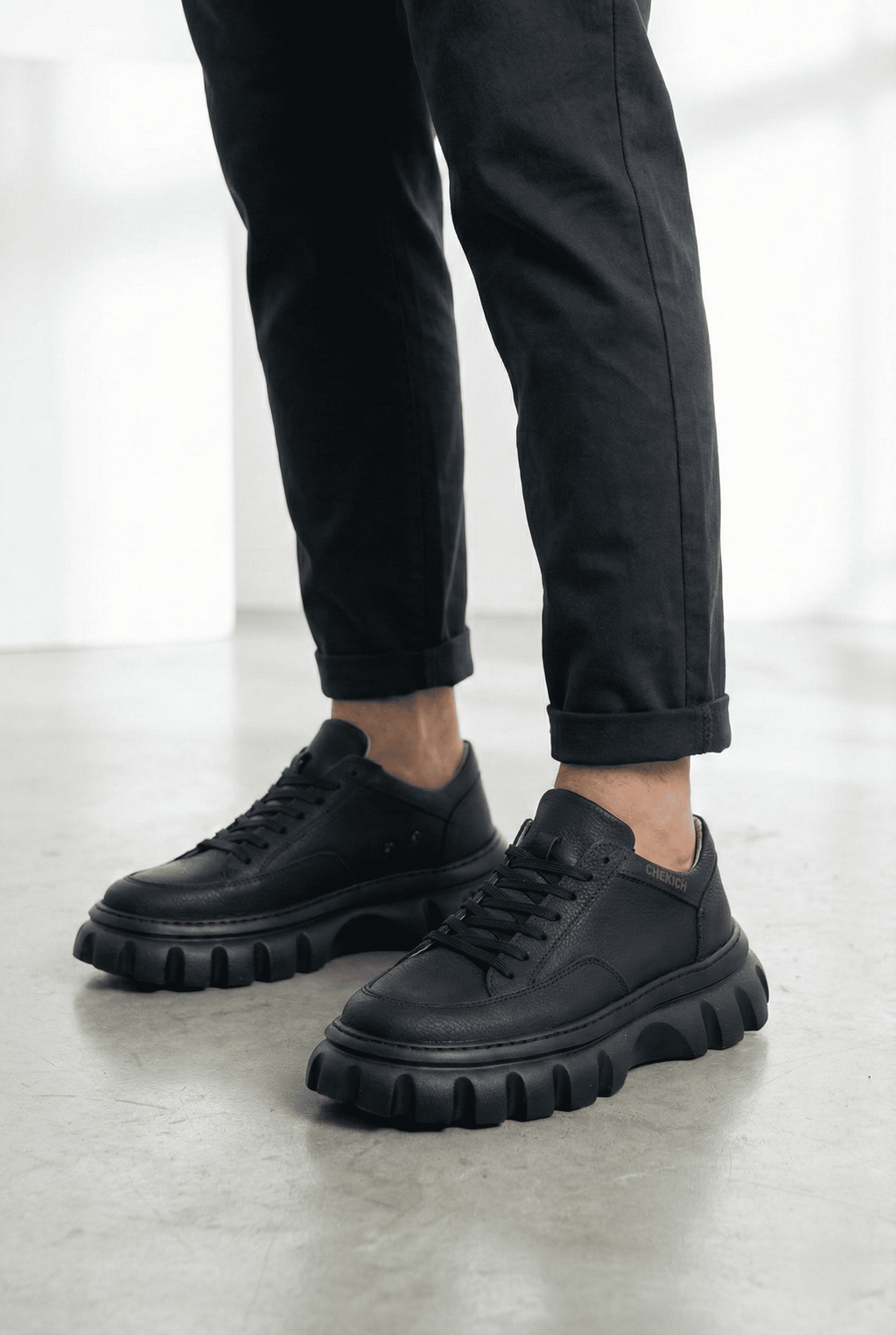 Cortex Premium Traktör Taban Erkek Casual Sneaker Siyah
